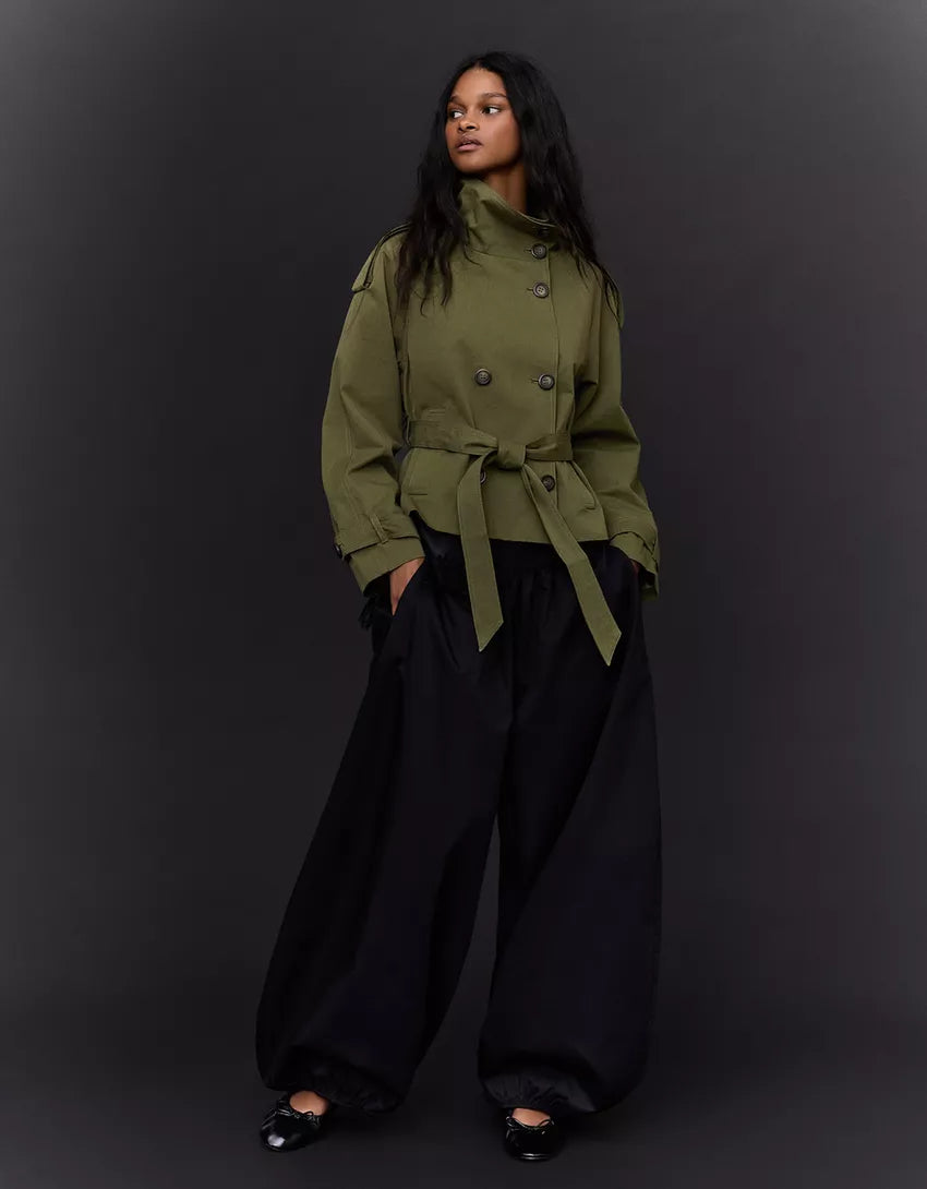 Celeste | Green Spring Trench Coat