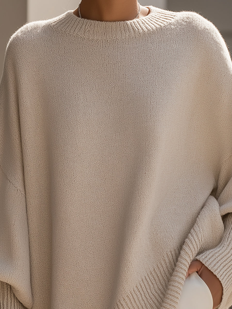 Knit Sweater – Aveline Oversized Wool Blend