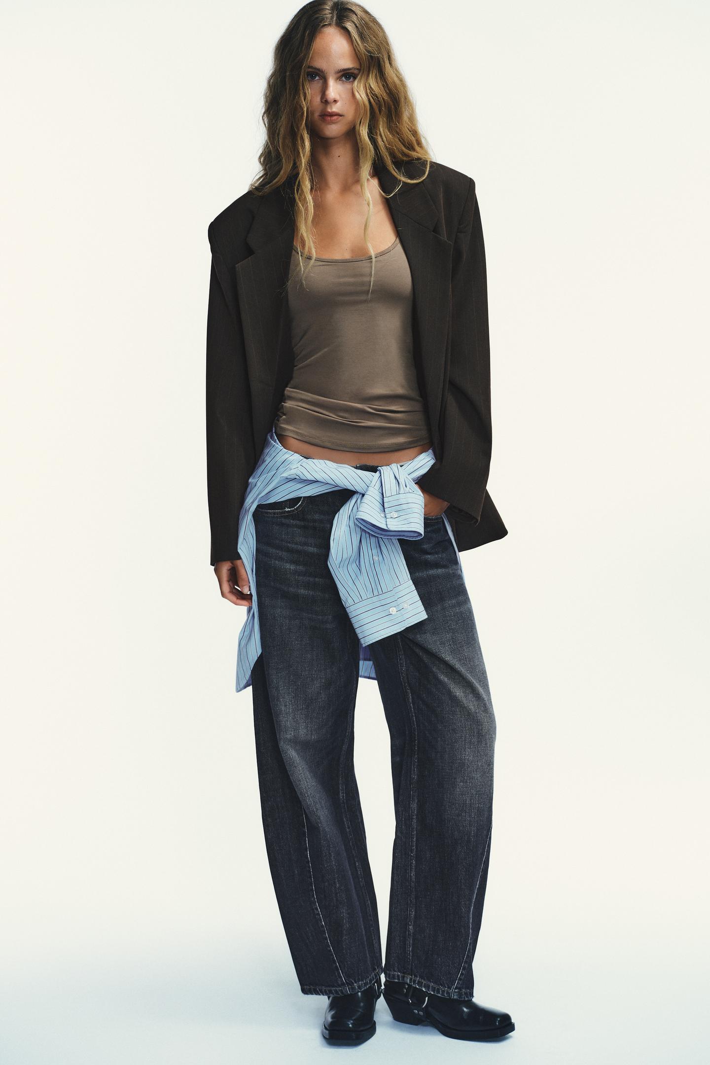 Marcelline | Oversized Pinstripe Blazer
