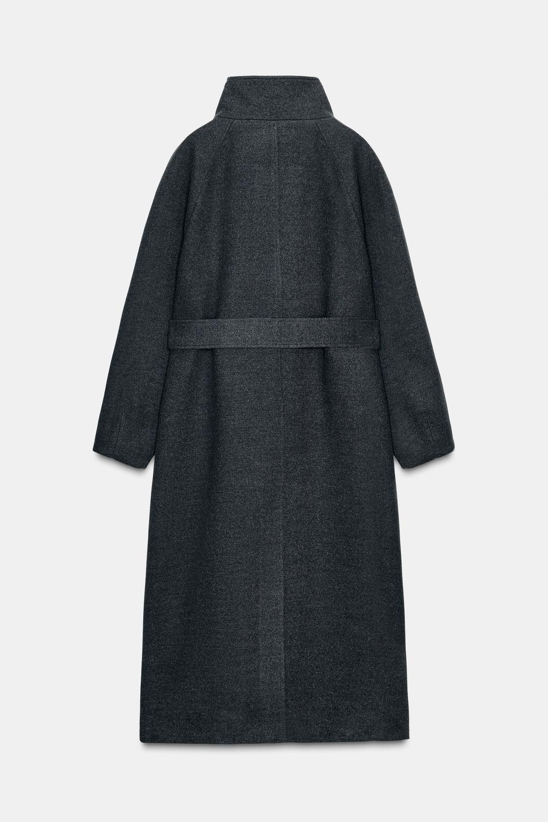 Elise | Soft Belted High-Collar Coat