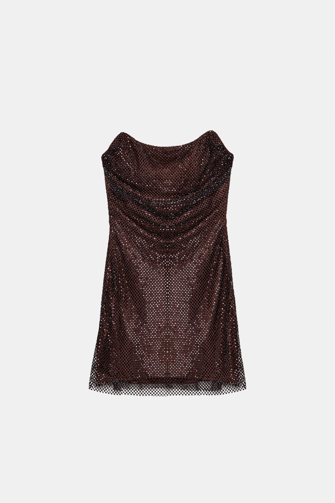Ruby Strapless Glitter Mini Dress ✨