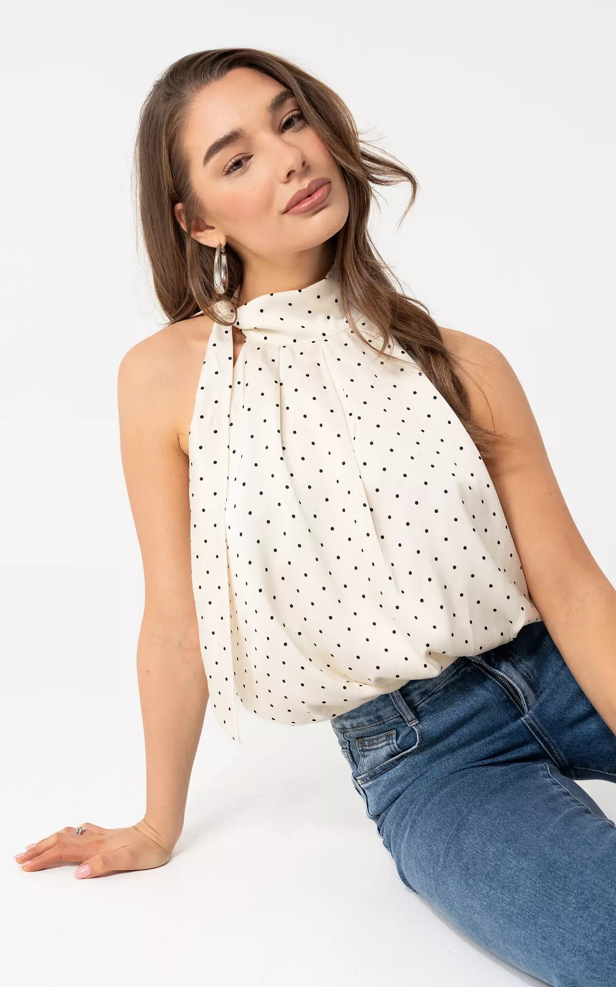 Clara | Polka Halter Top