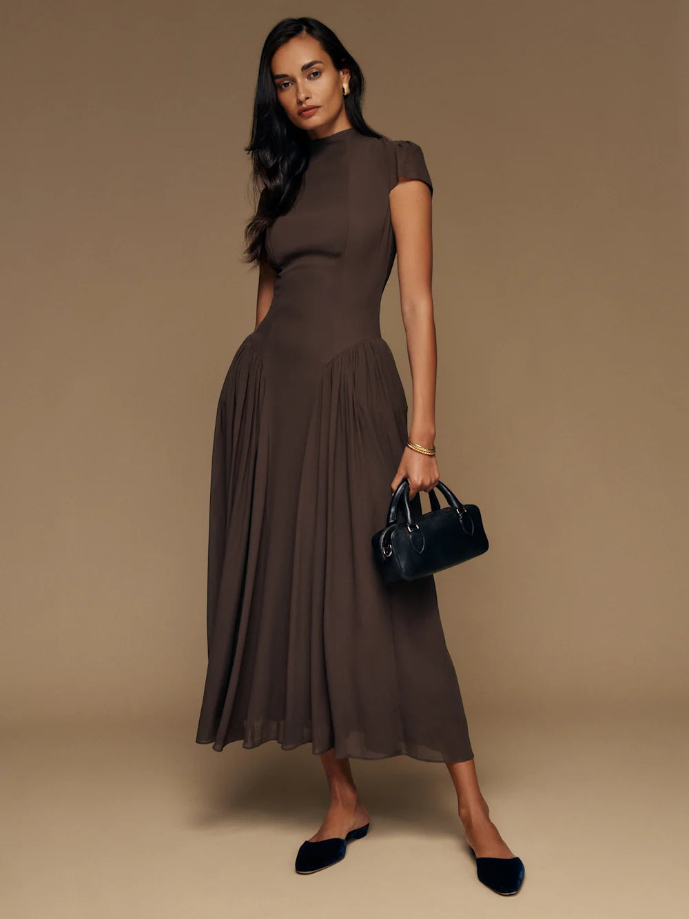 Maven | Sleeve Drop-Waist Maxi Dress