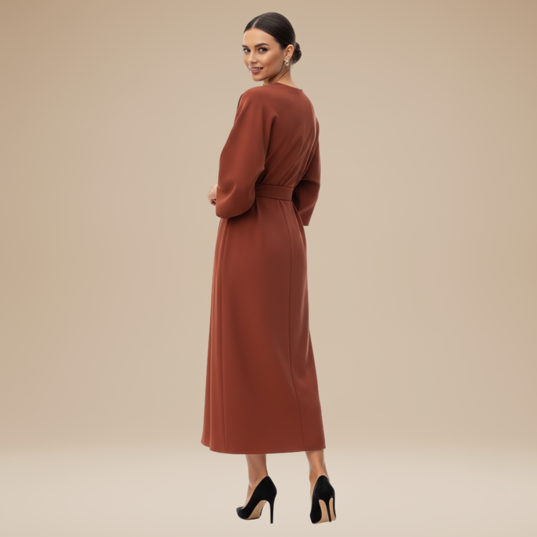 Alma Wrap Midi Dress