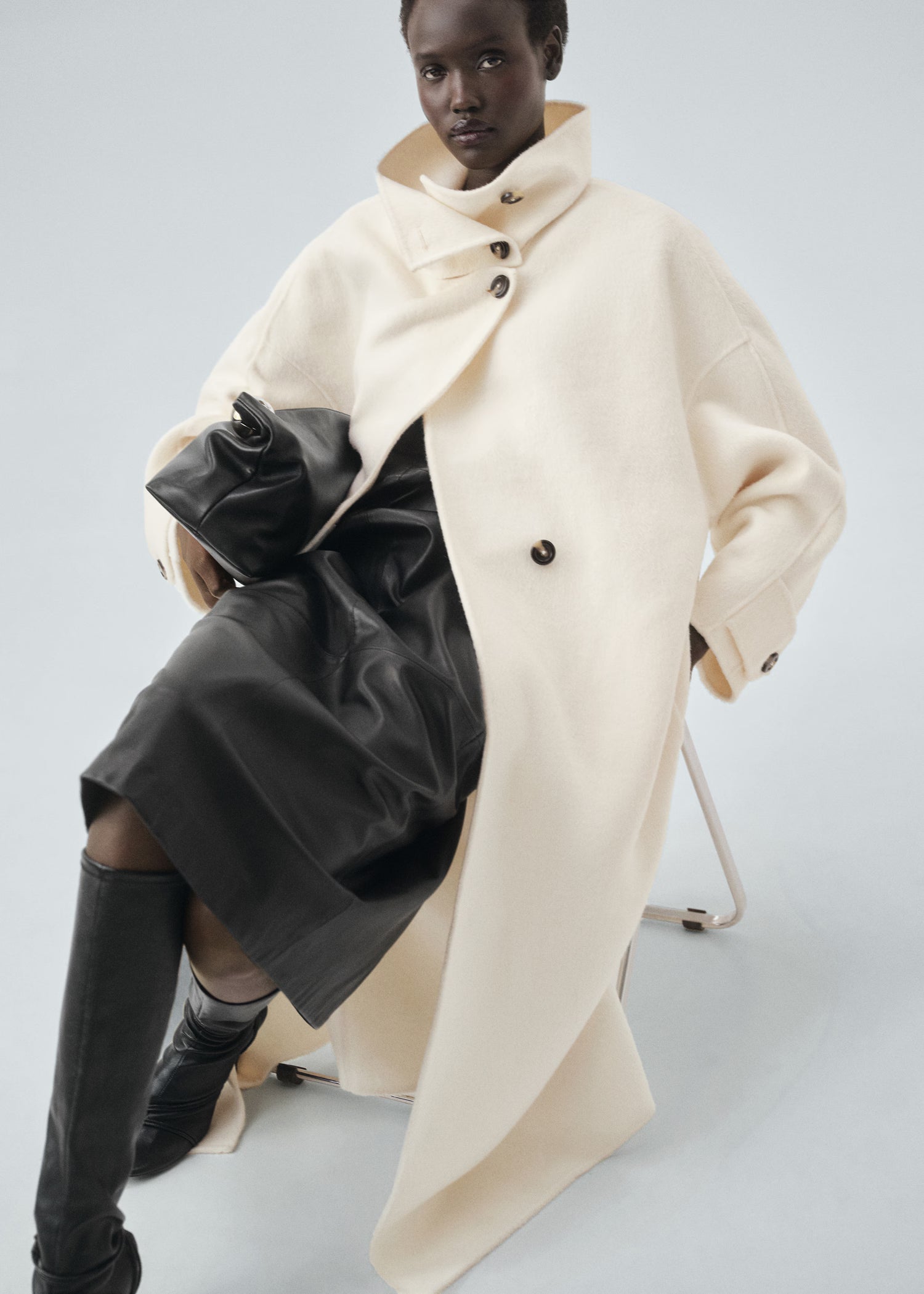 Camille | Wool Blend Oversized Coat