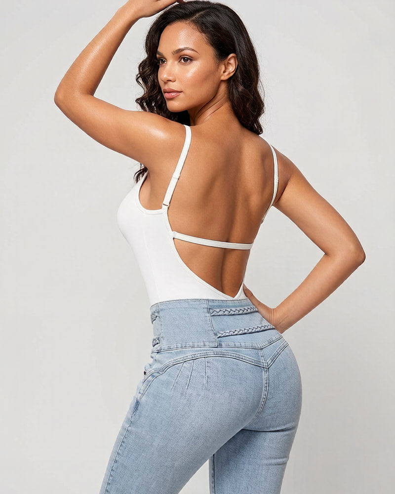 U Plunge Strapless Tummy Control Bodysuit