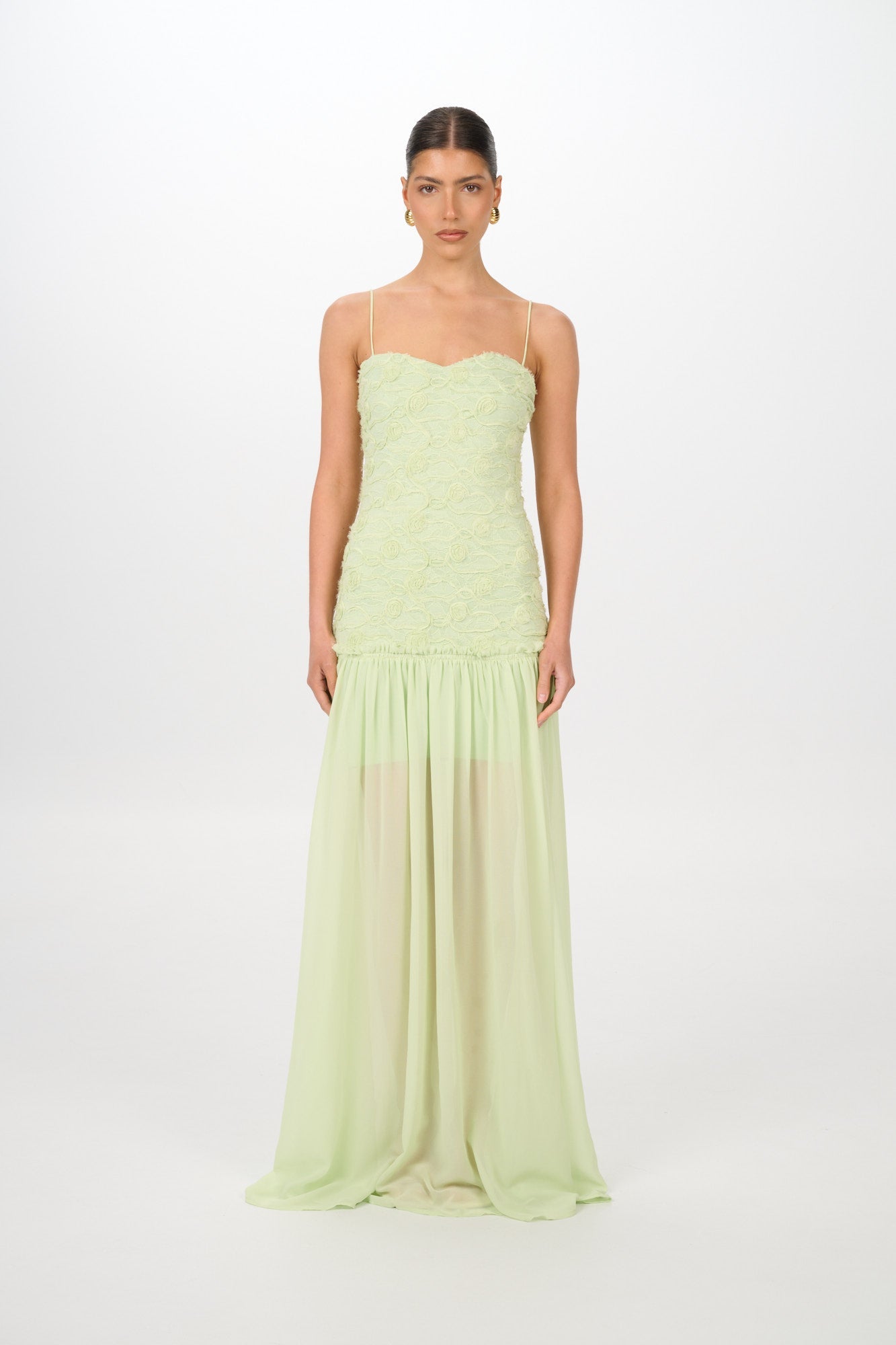 green bandeau mini dress Bell Mini Dress Green - Bandeau