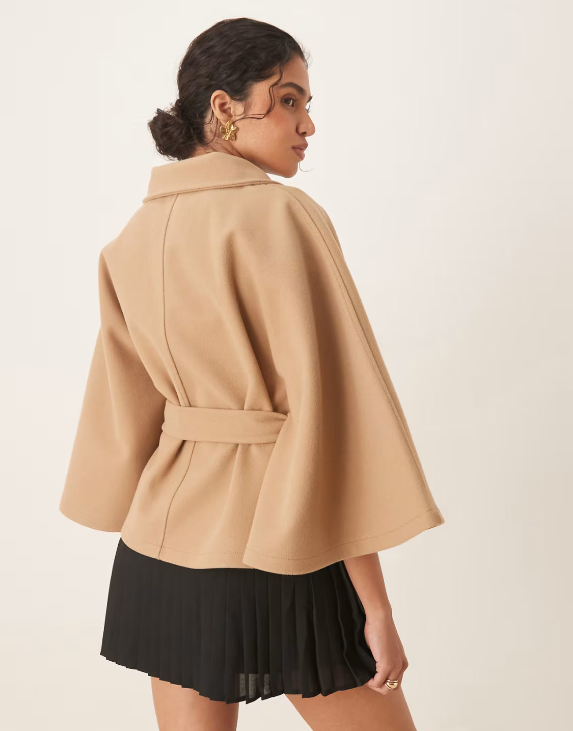 Élodie | Longline Buttoned Cape