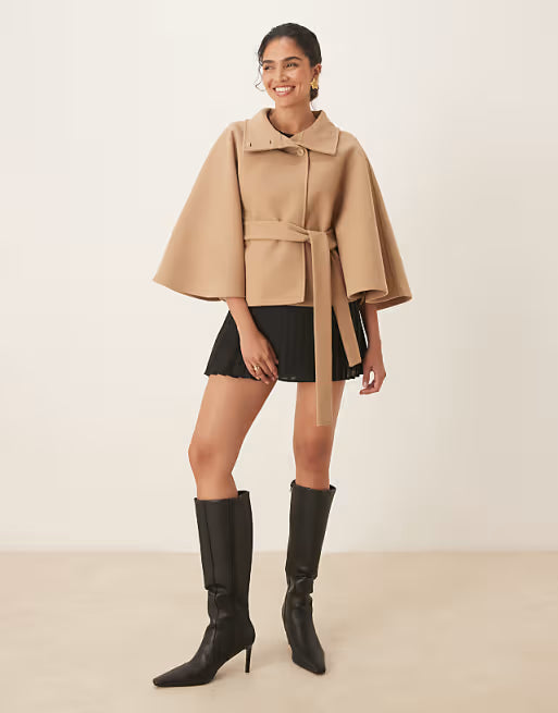 Élodie | Longline Buttoned Cape