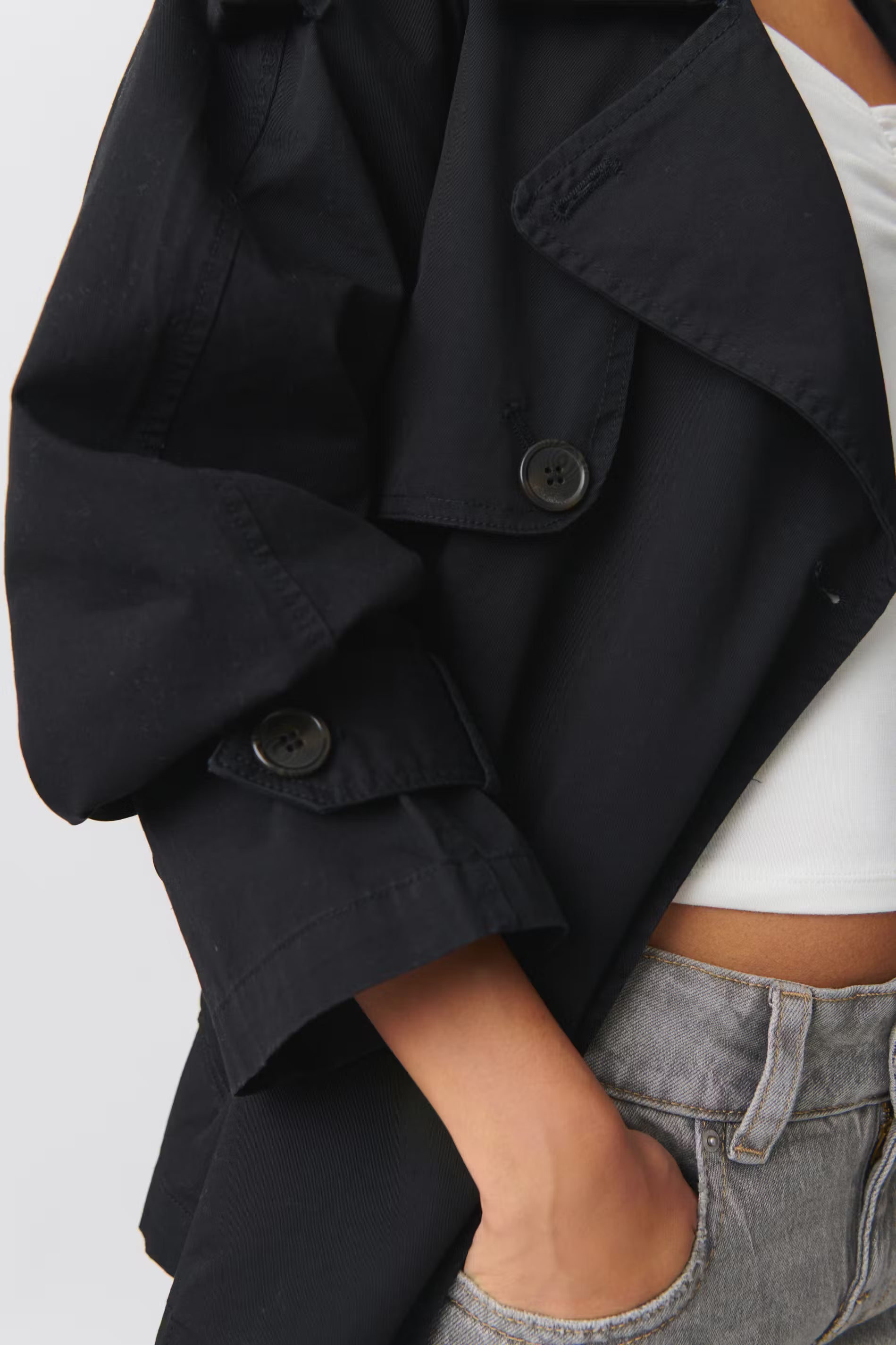 Alouette | Short Belted Trench Coat