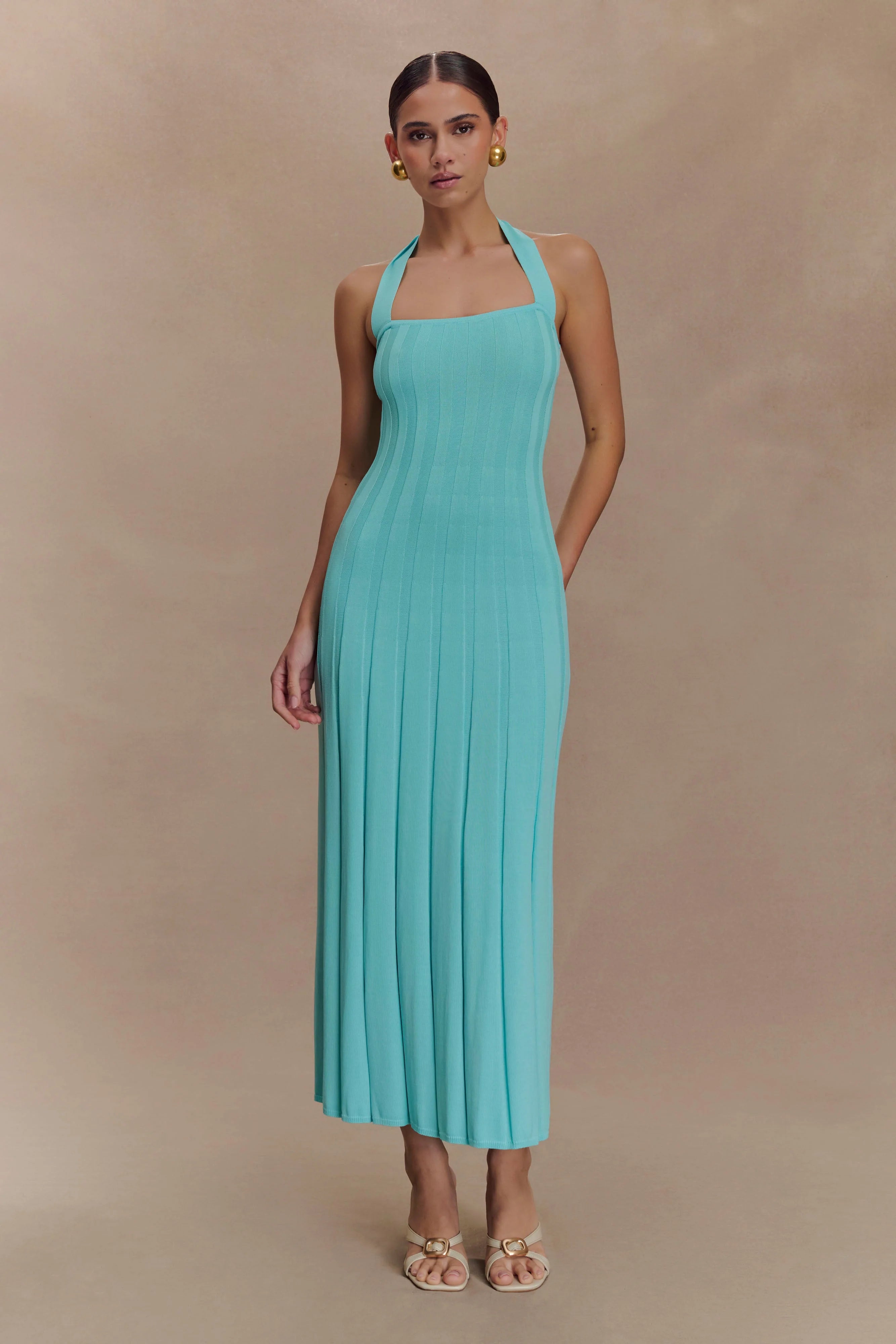 Soraya | Halter Midi Dress