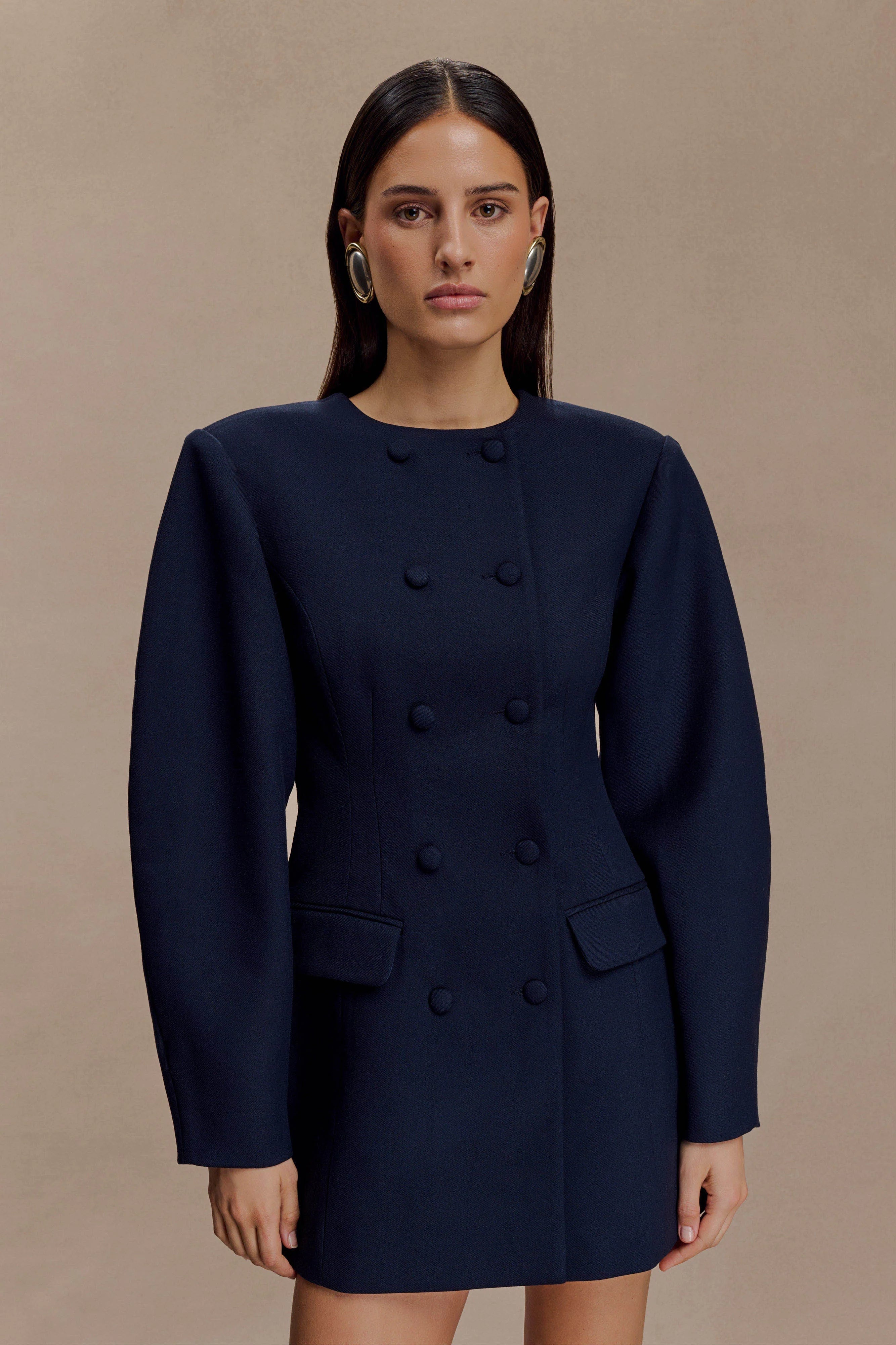 Valencia | Blazer Mini Dress – Navy