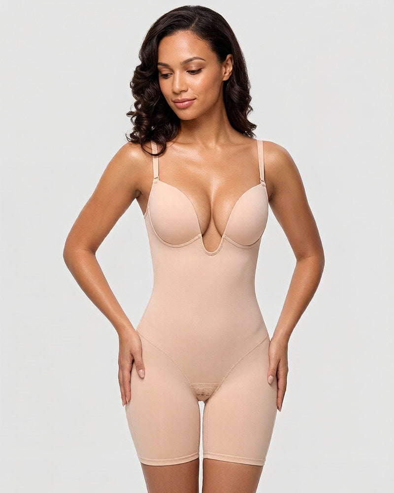 U Plunge Strapless Tummy Control Bodysuit