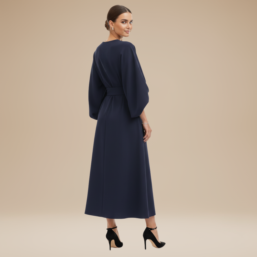Alma Wrap Midi Dress