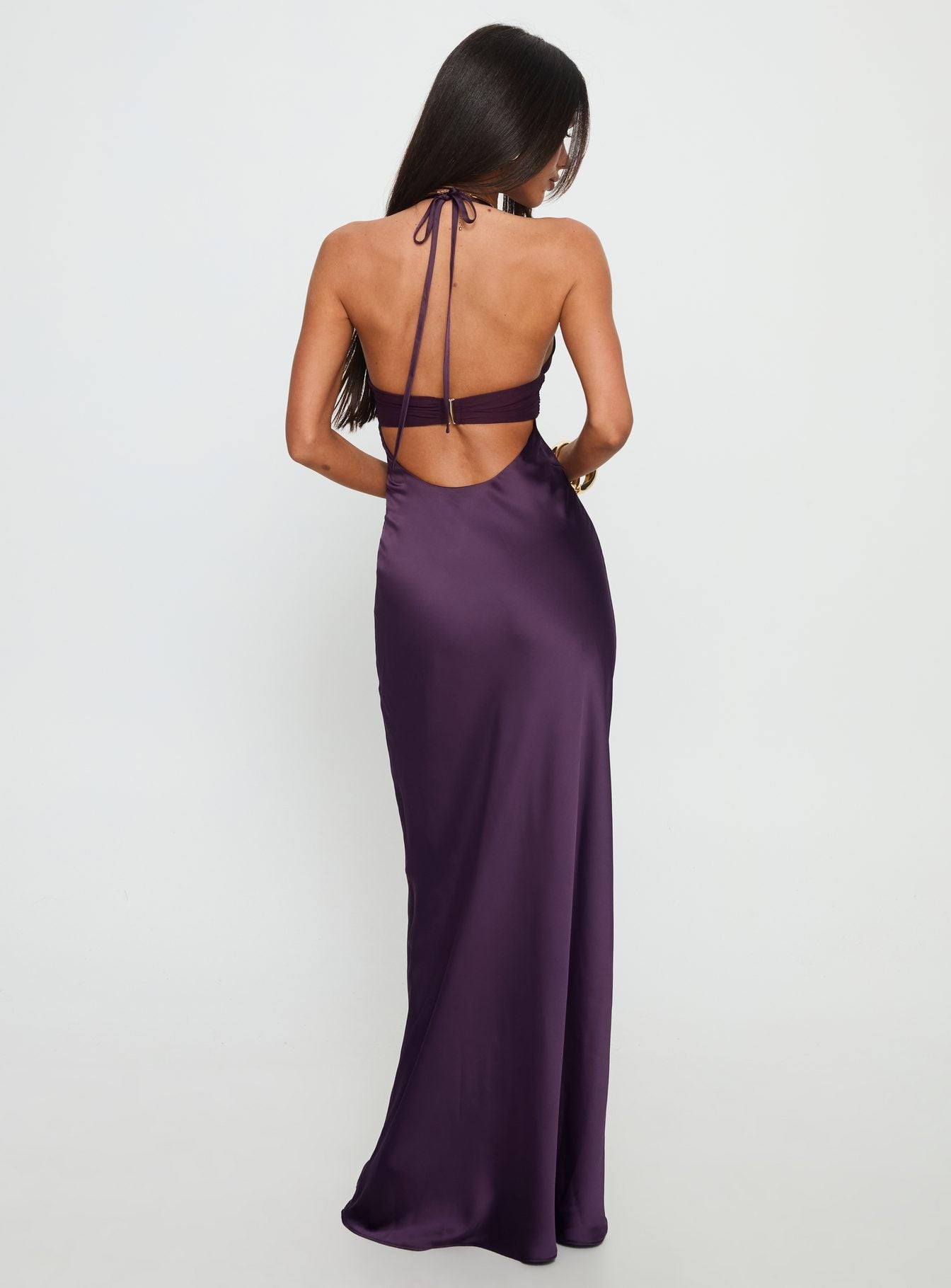 Oliva Halter Maxi Dress