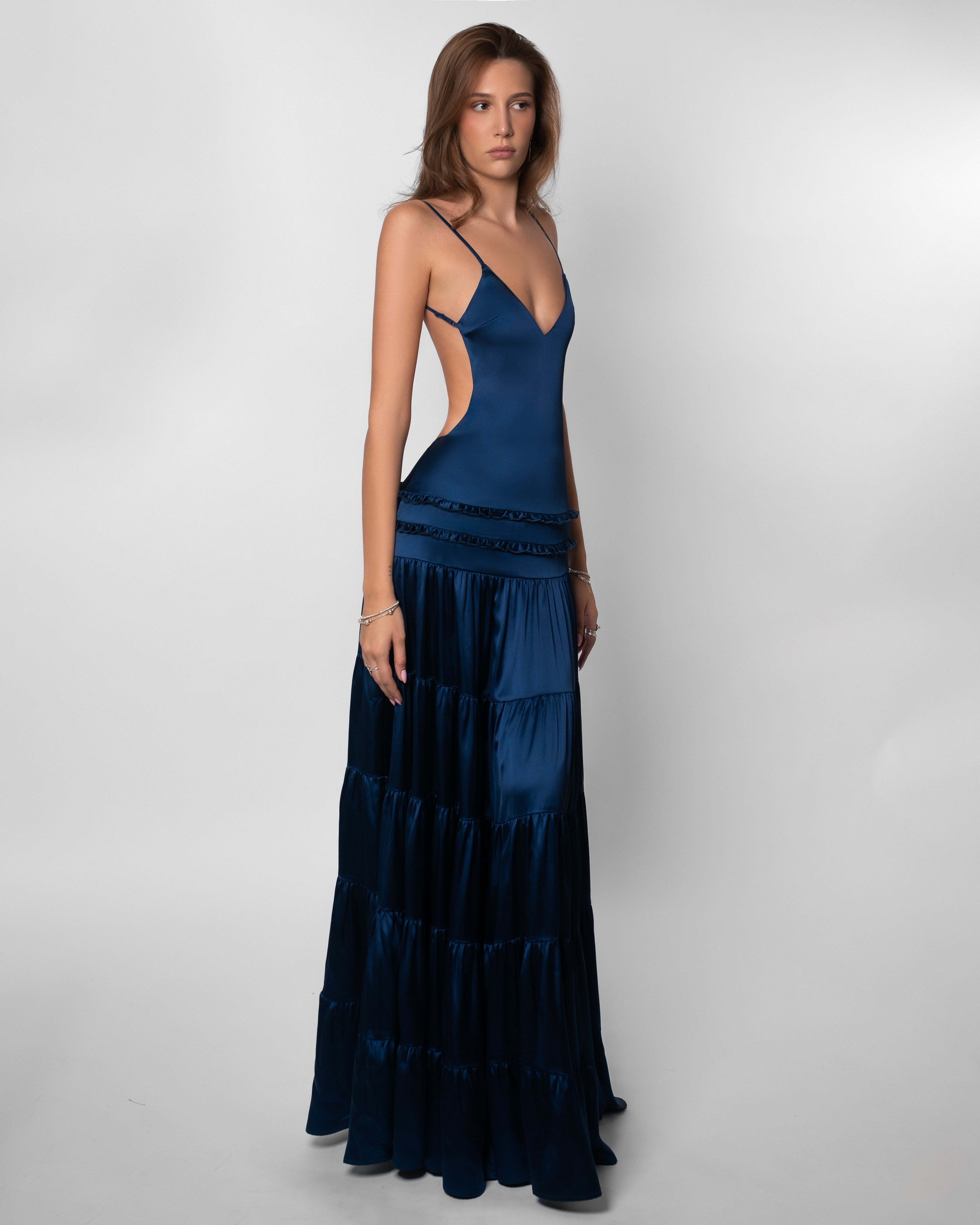 Raven Open-Back Maxi Dress