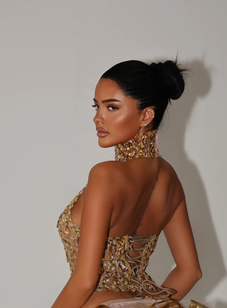 Valentina | Crystal Corset Top