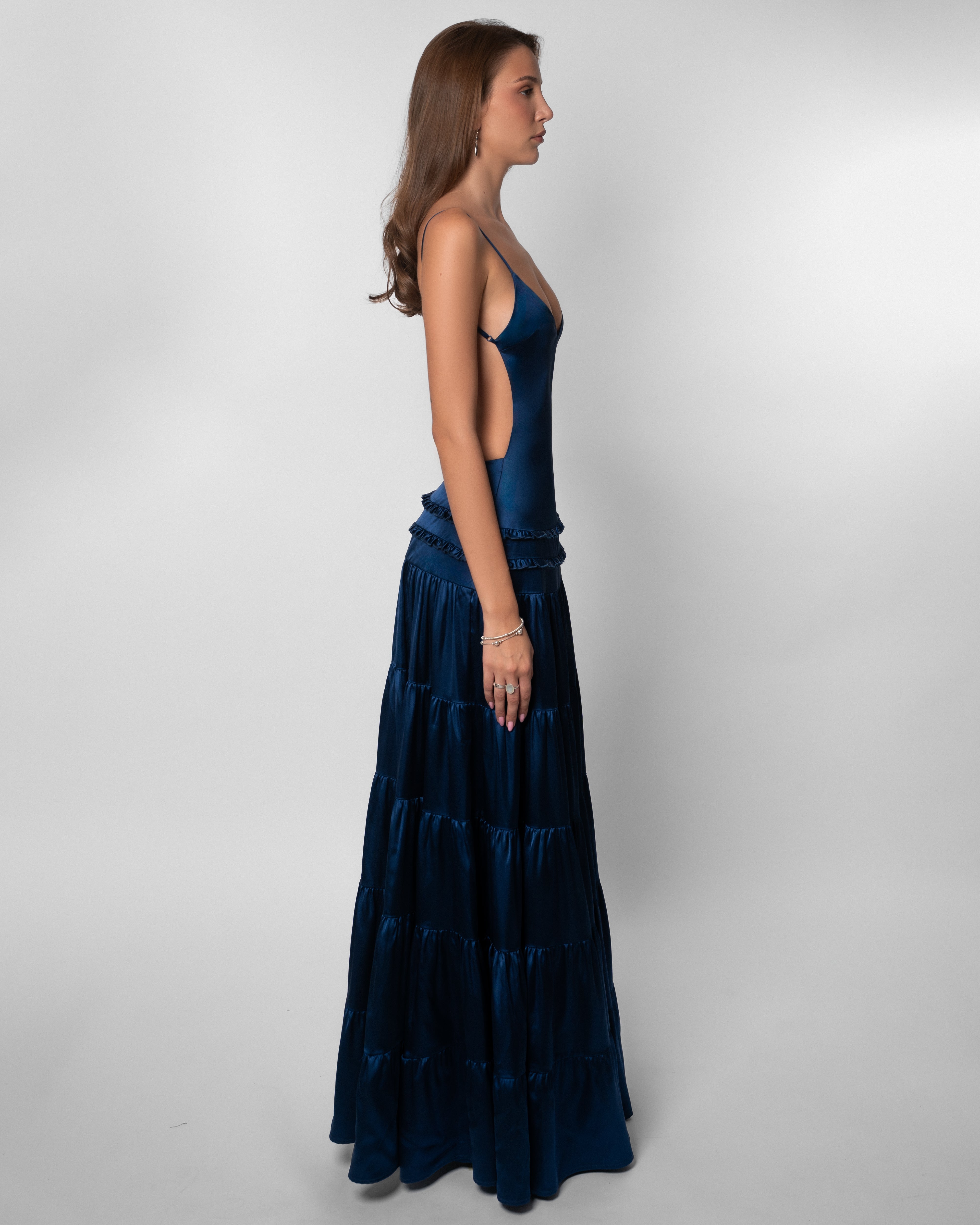 Raven Open-Back Maxi Dress