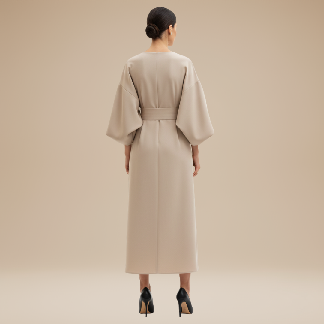 Alma Wrap Midi Dress