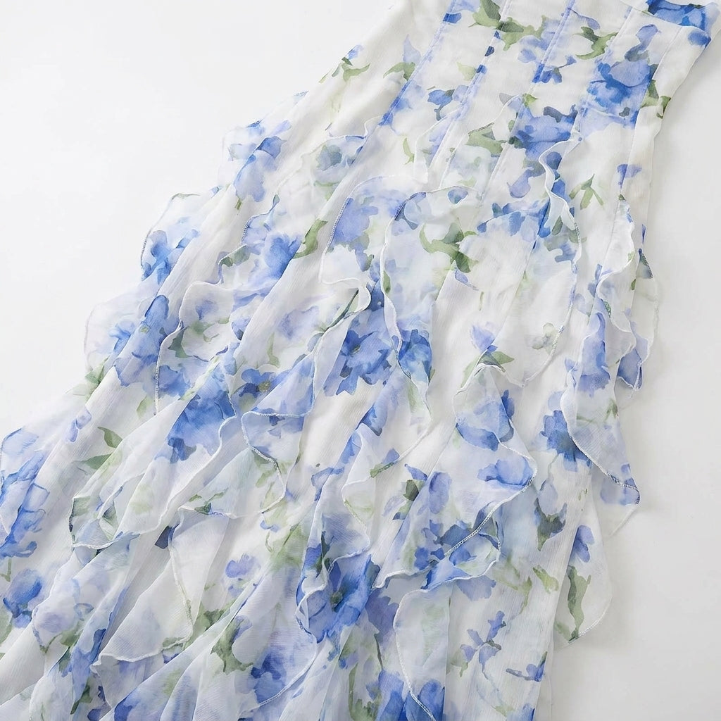 Isabella Floral Corset Maxi Dress
