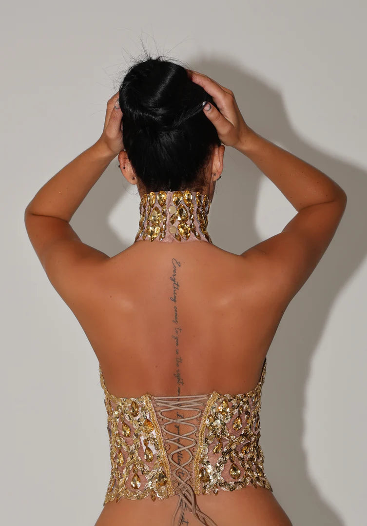 Valentina | Crystal Corset Top