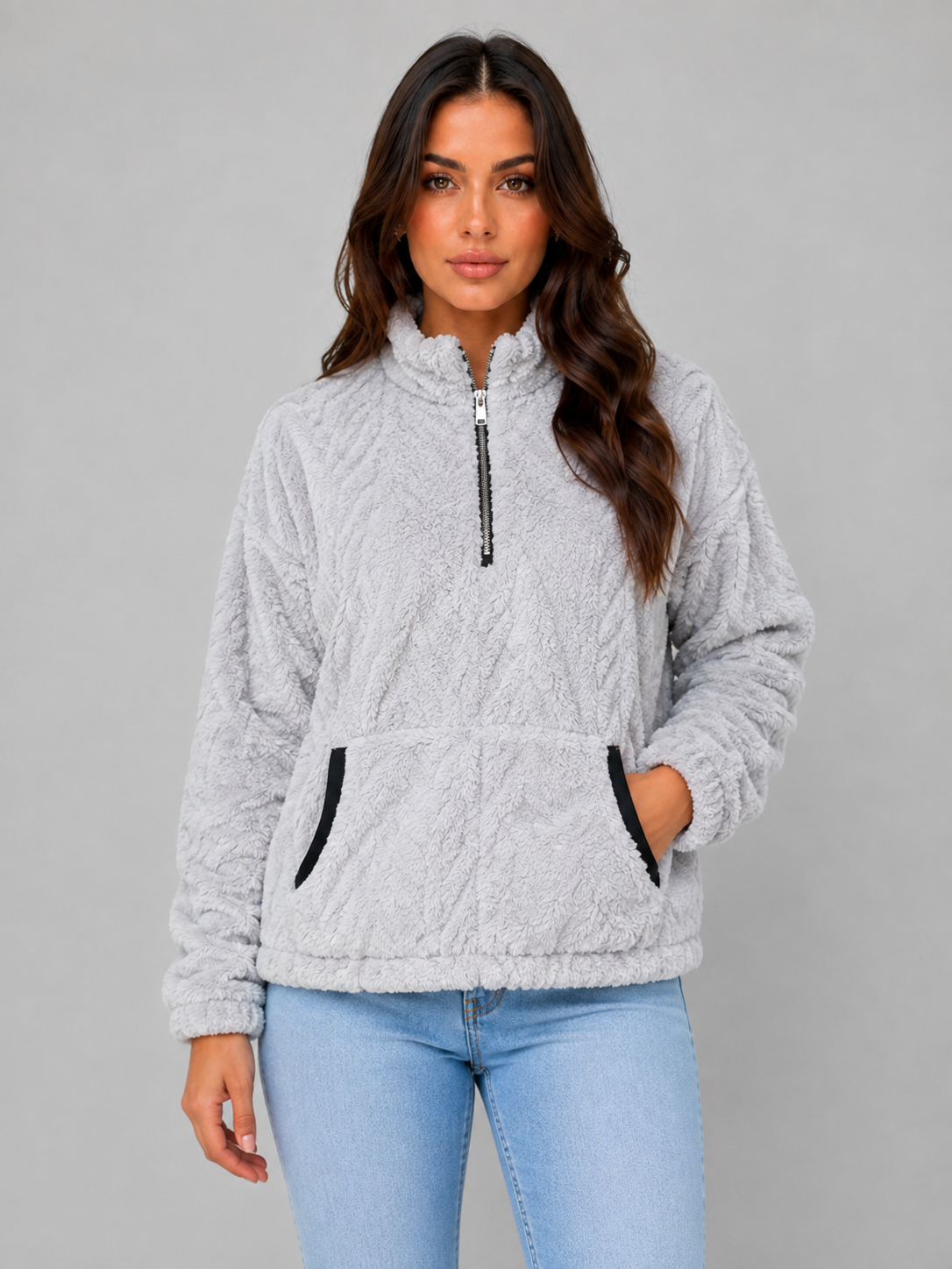 Sophie Plush Half-Zip Pullover