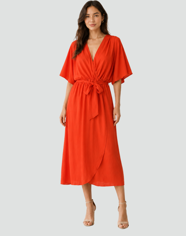 Juliette Wrap Midi Dress