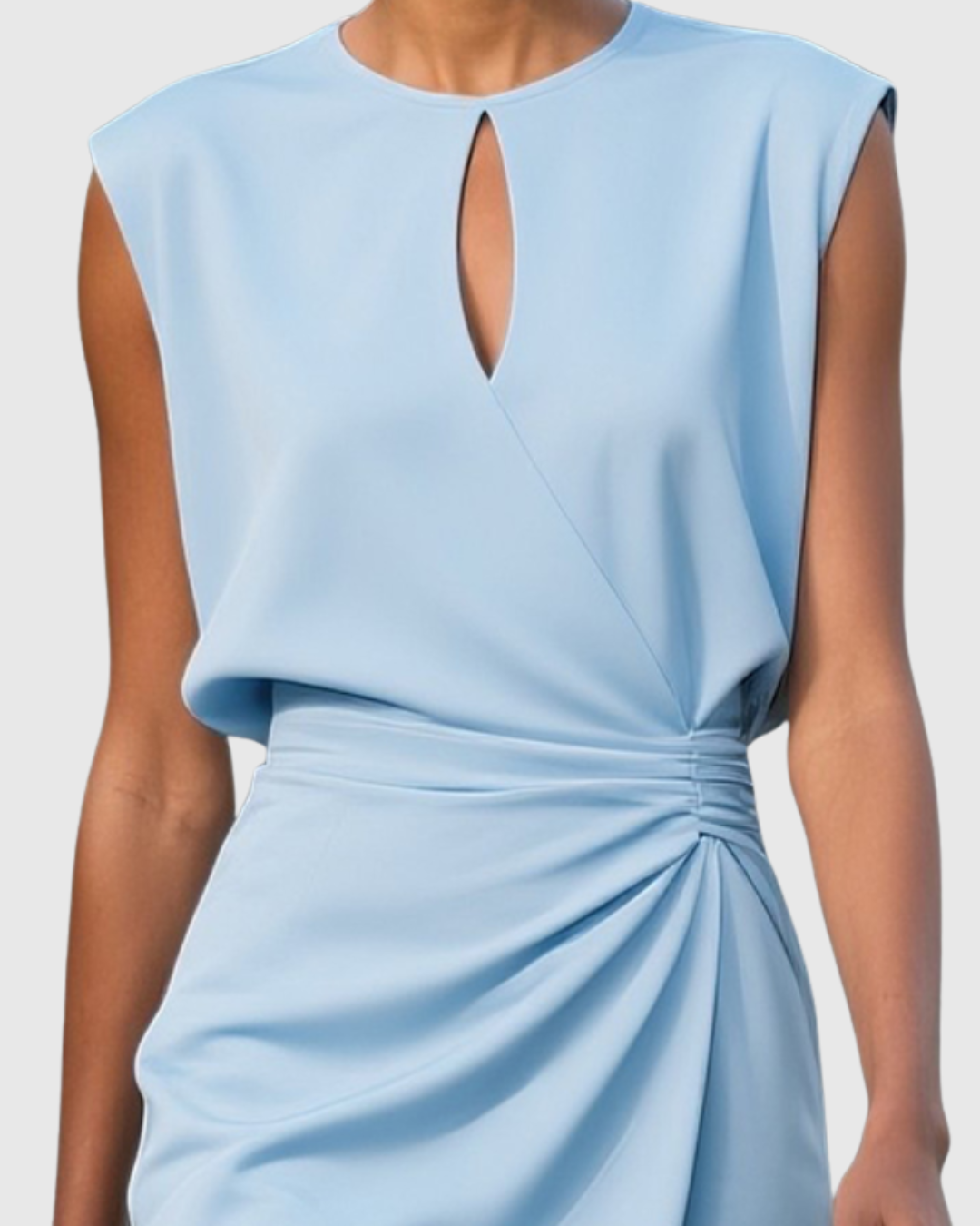 Carlena Ruched Waist Midi Dress