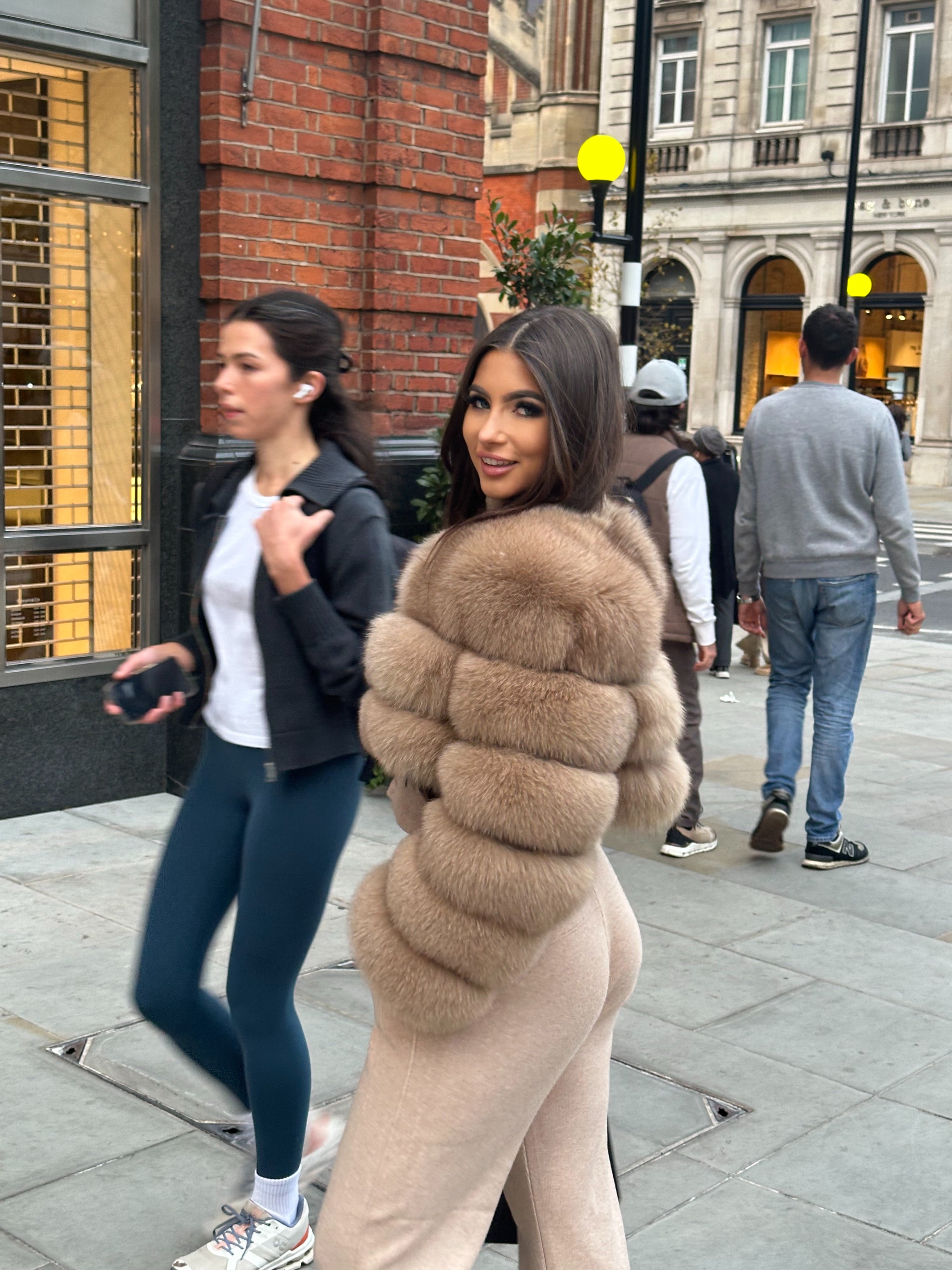 Montana | Cropped Fox Fur Coat – Caramel