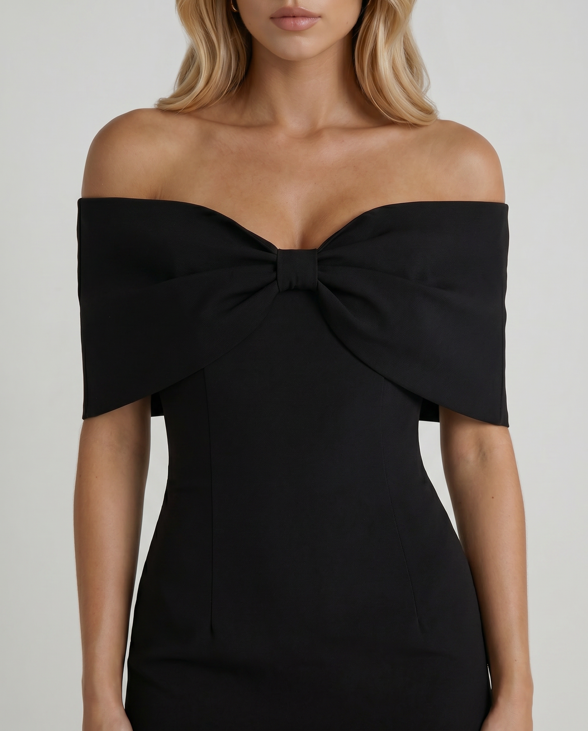 Party Dress – Celestine Off Shoulder Bow Mini
