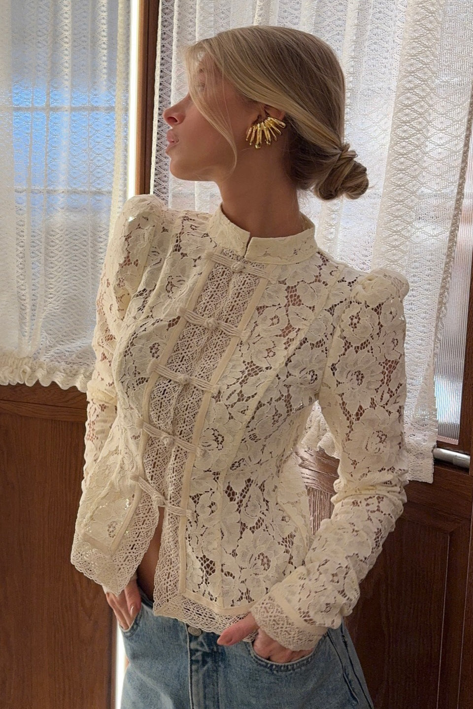 Susan Floral Lace Cardigan