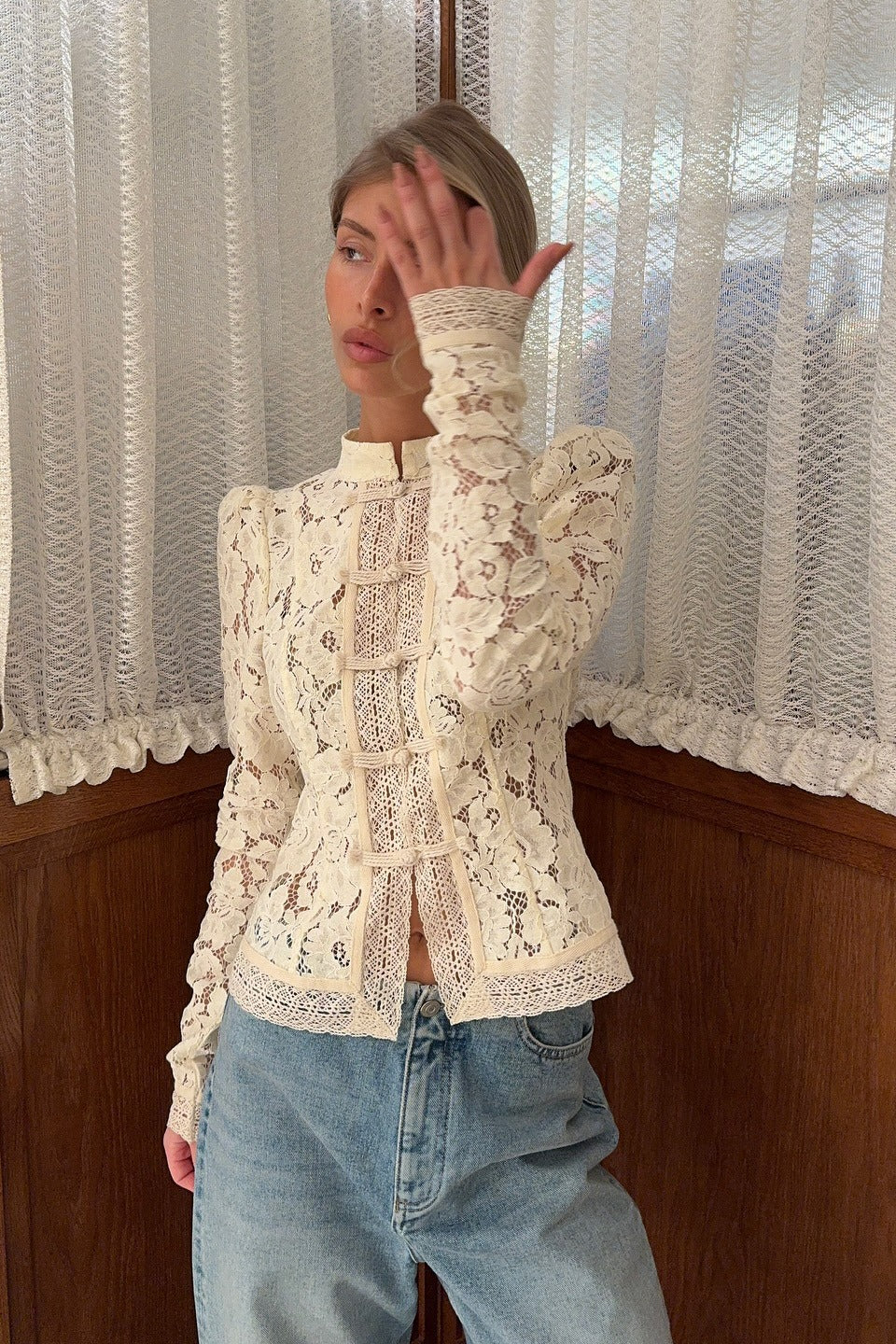 Susan Floral Lace Cardigan