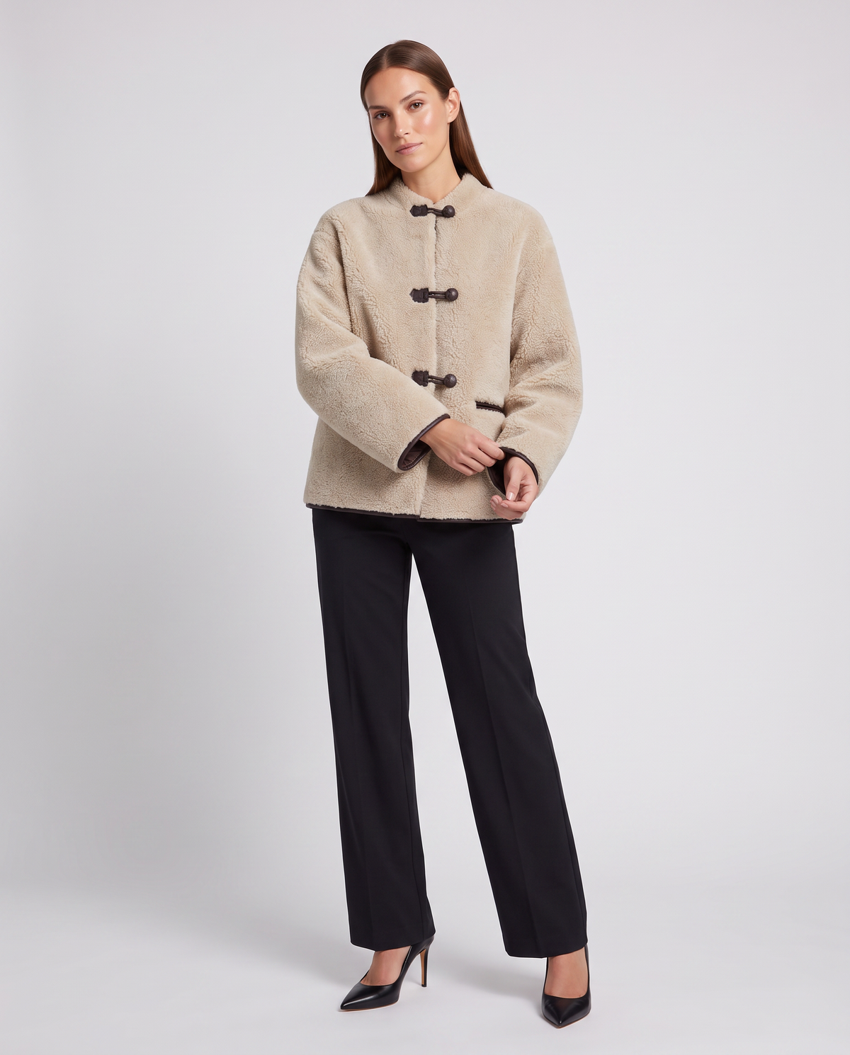 Faux Fur Jacket – Alessia Teddy Toggle Jacket