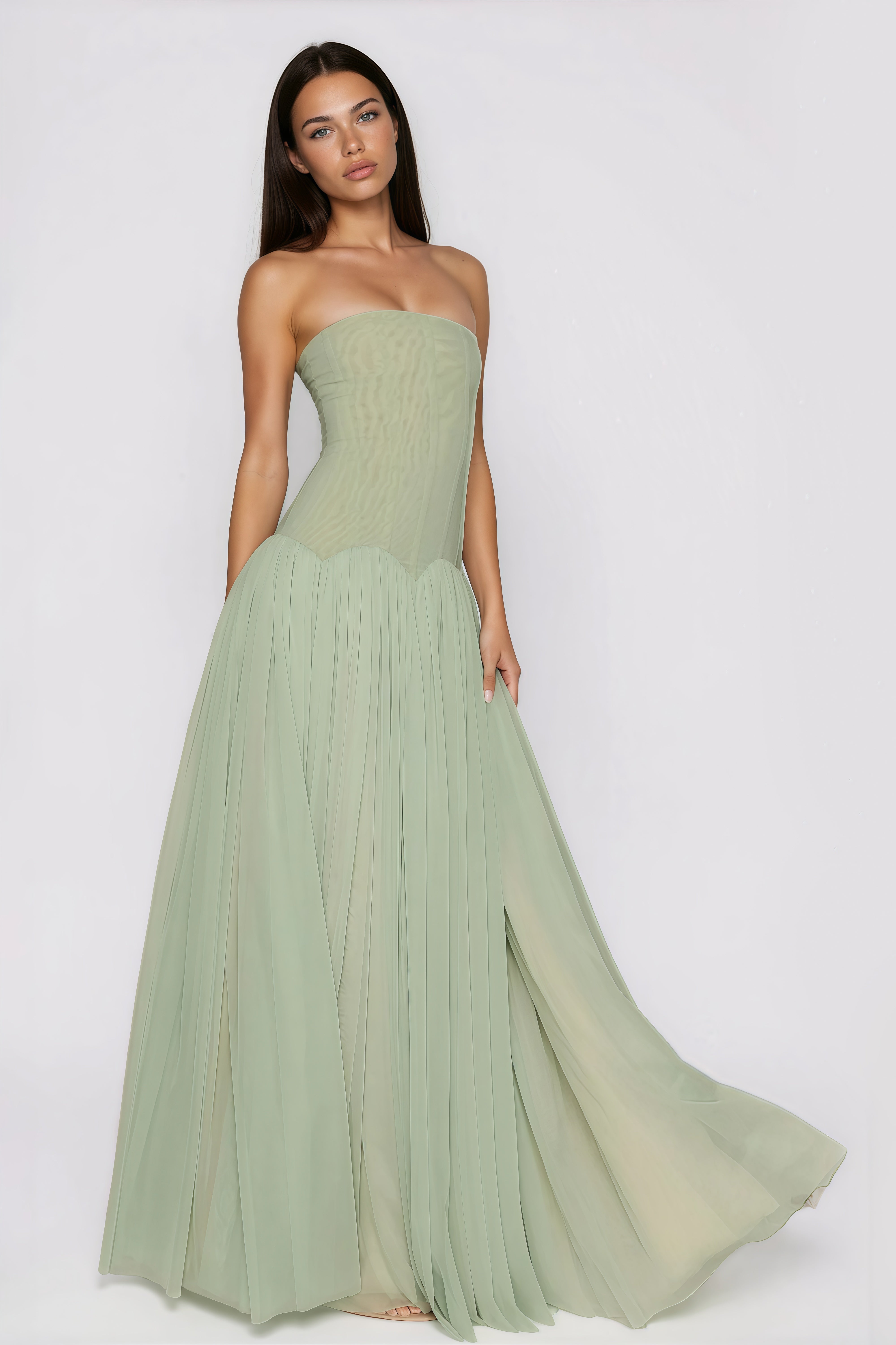 Salome | Green Maxi Dress