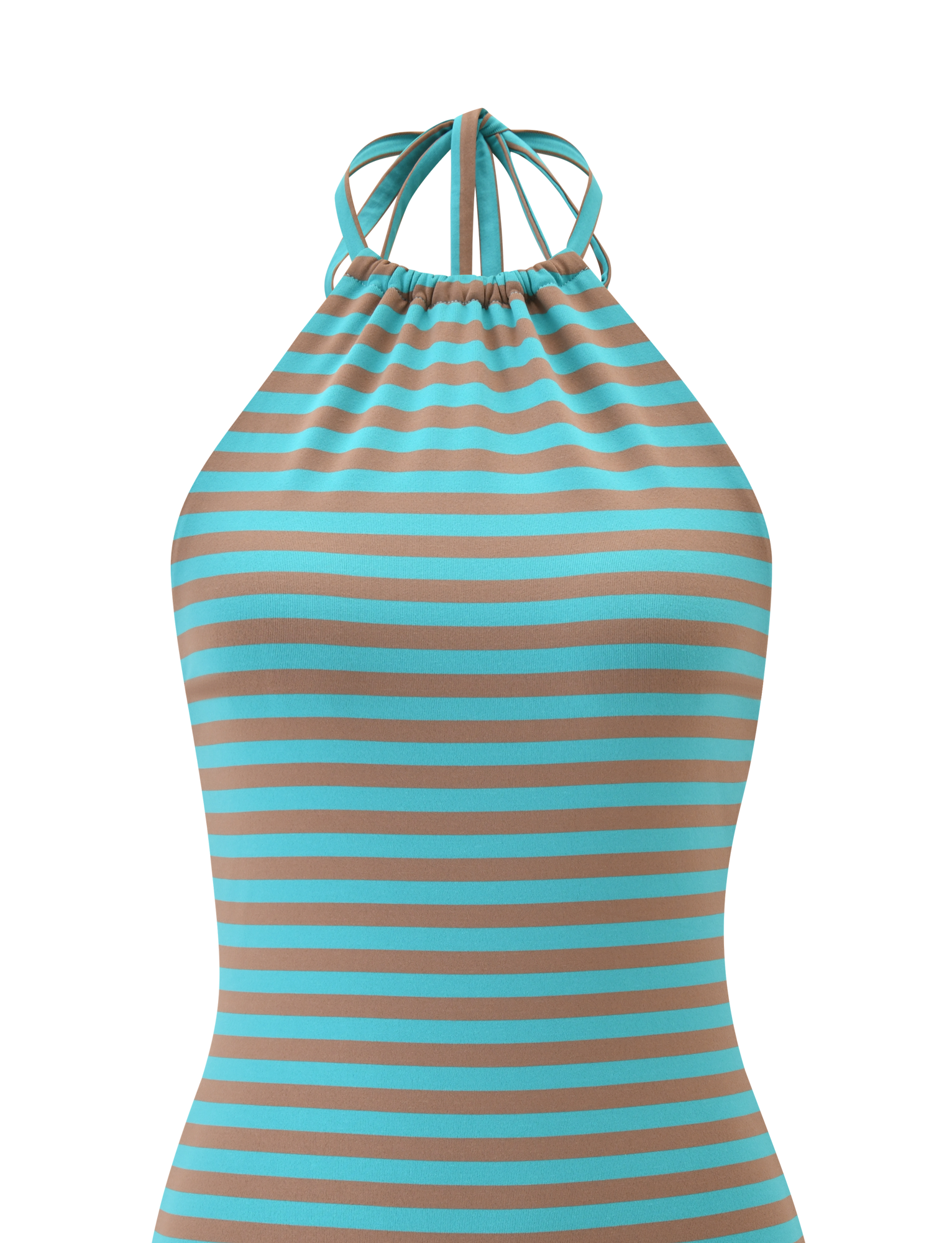 Dillian | Mushroom Aqua Stripe