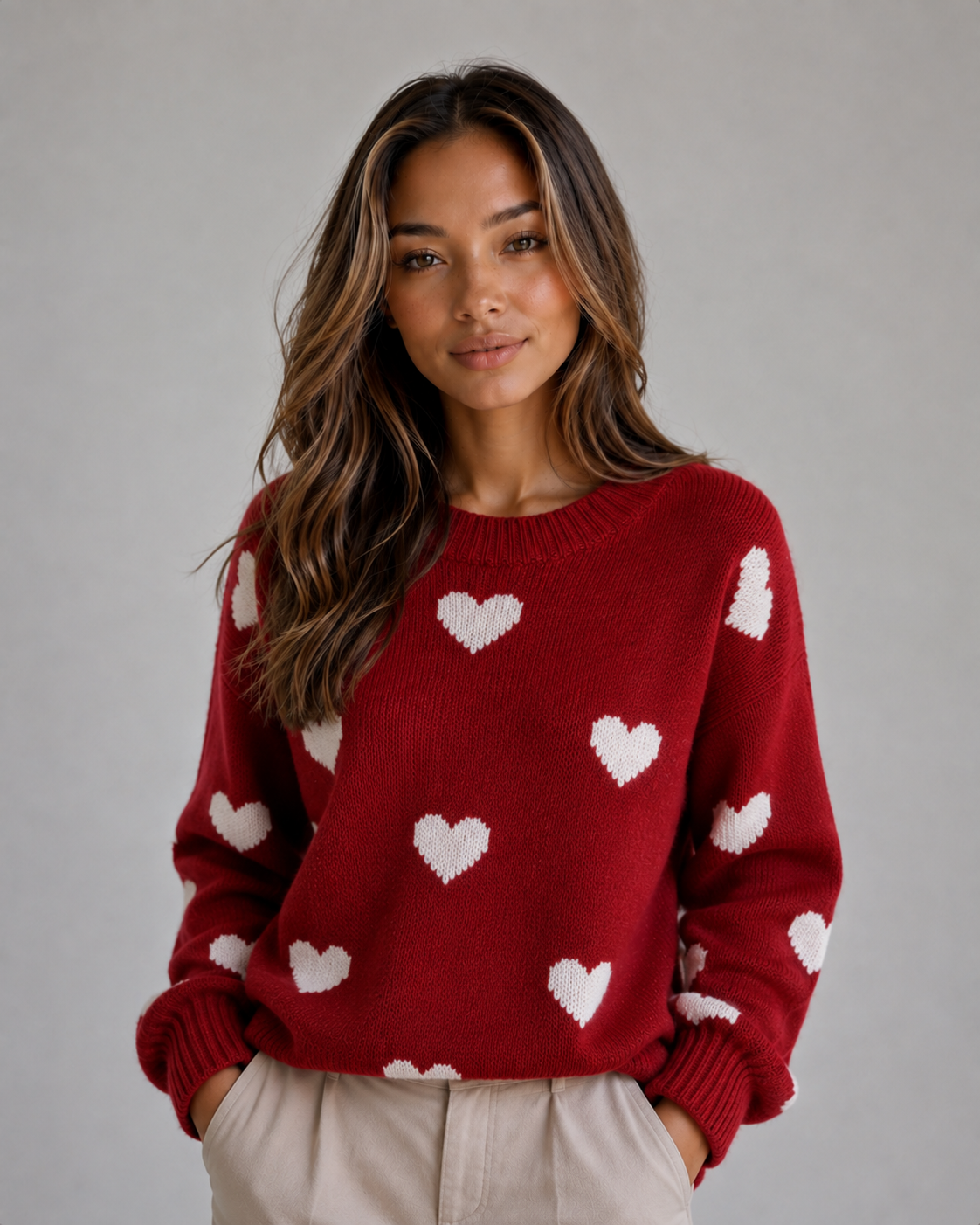 Heart Knit Sweater – Eliana