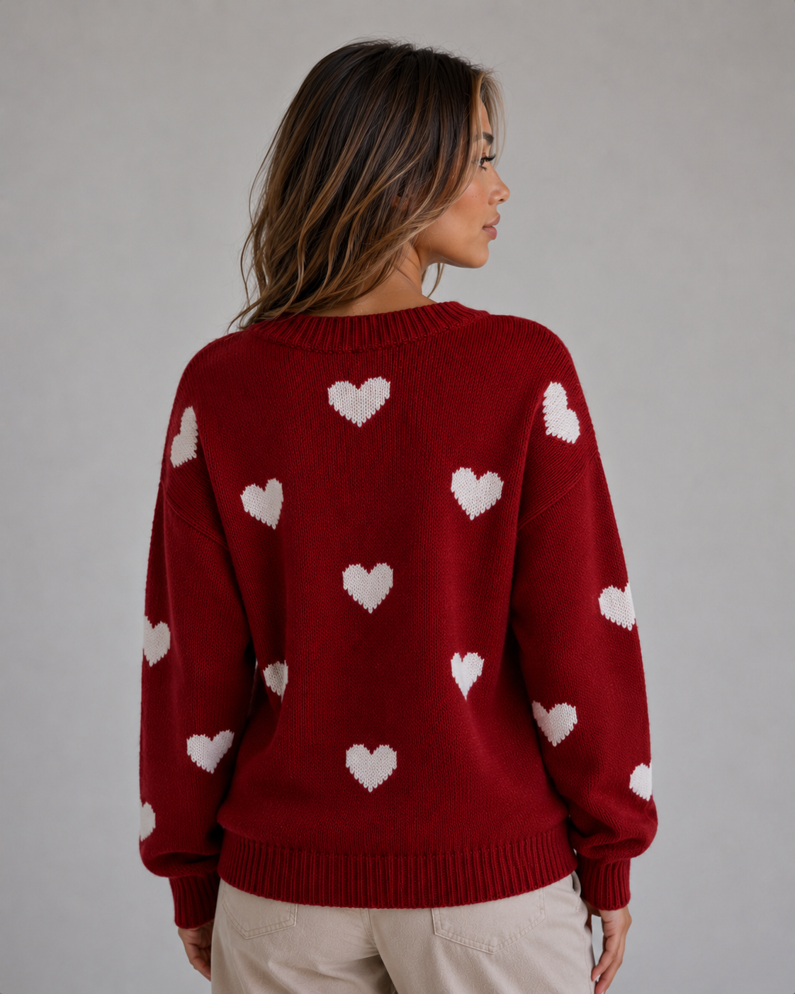 Heart Knit Sweater – Eliana