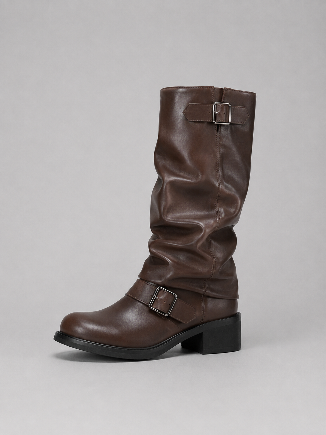 Knee-High Boots – Roxanne Biker Buckle