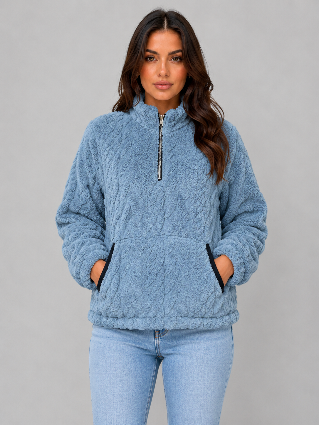 Sophie Plush Half-Zip Pullover