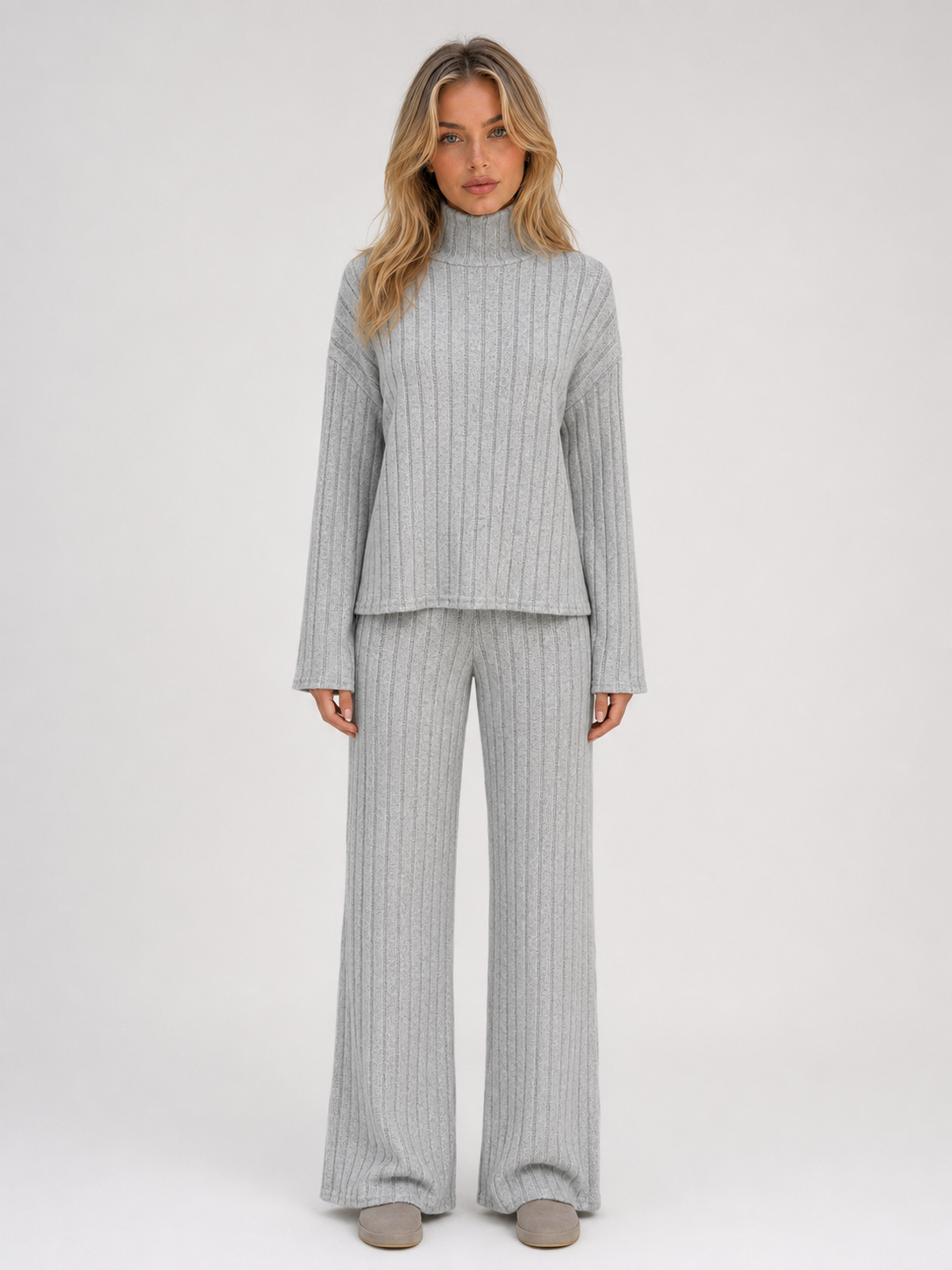 Noelle Ribbed Knit Lounge Set