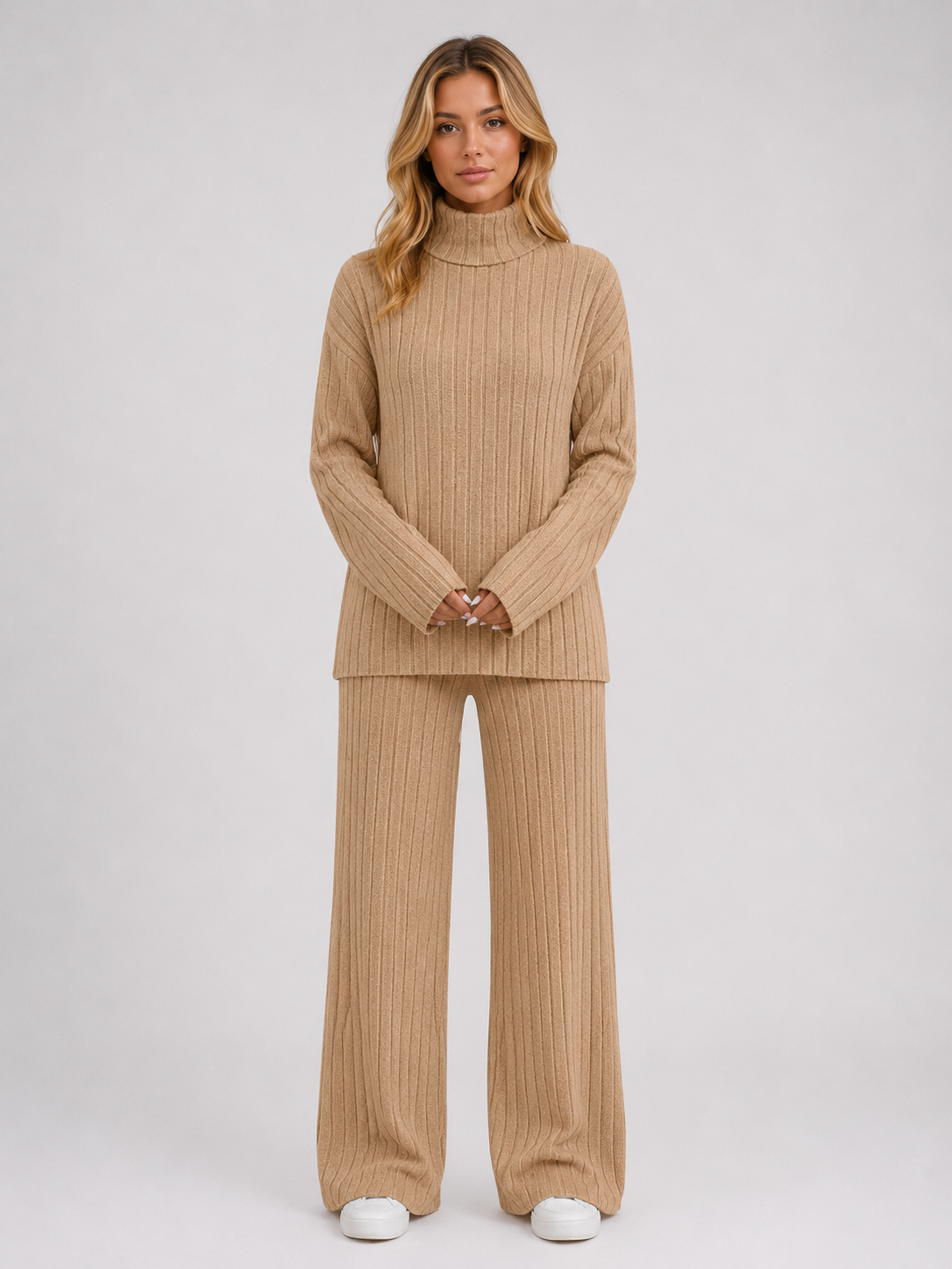 Noelle Ribbed Knit Lounge Set