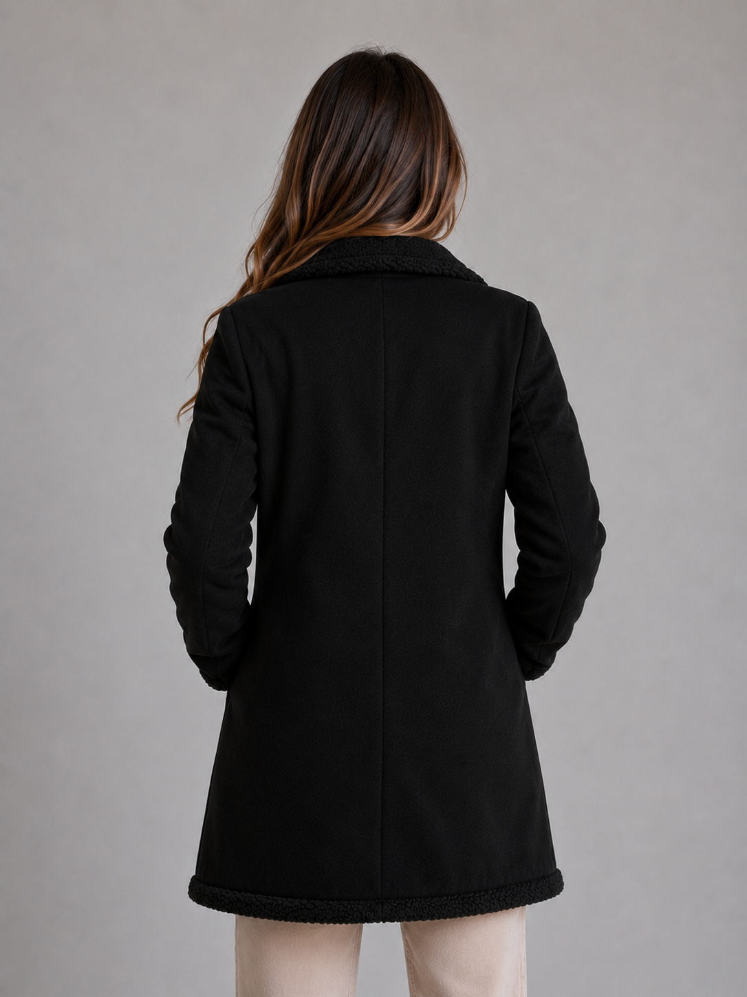 Vienna Longline Suede Teddy Coat