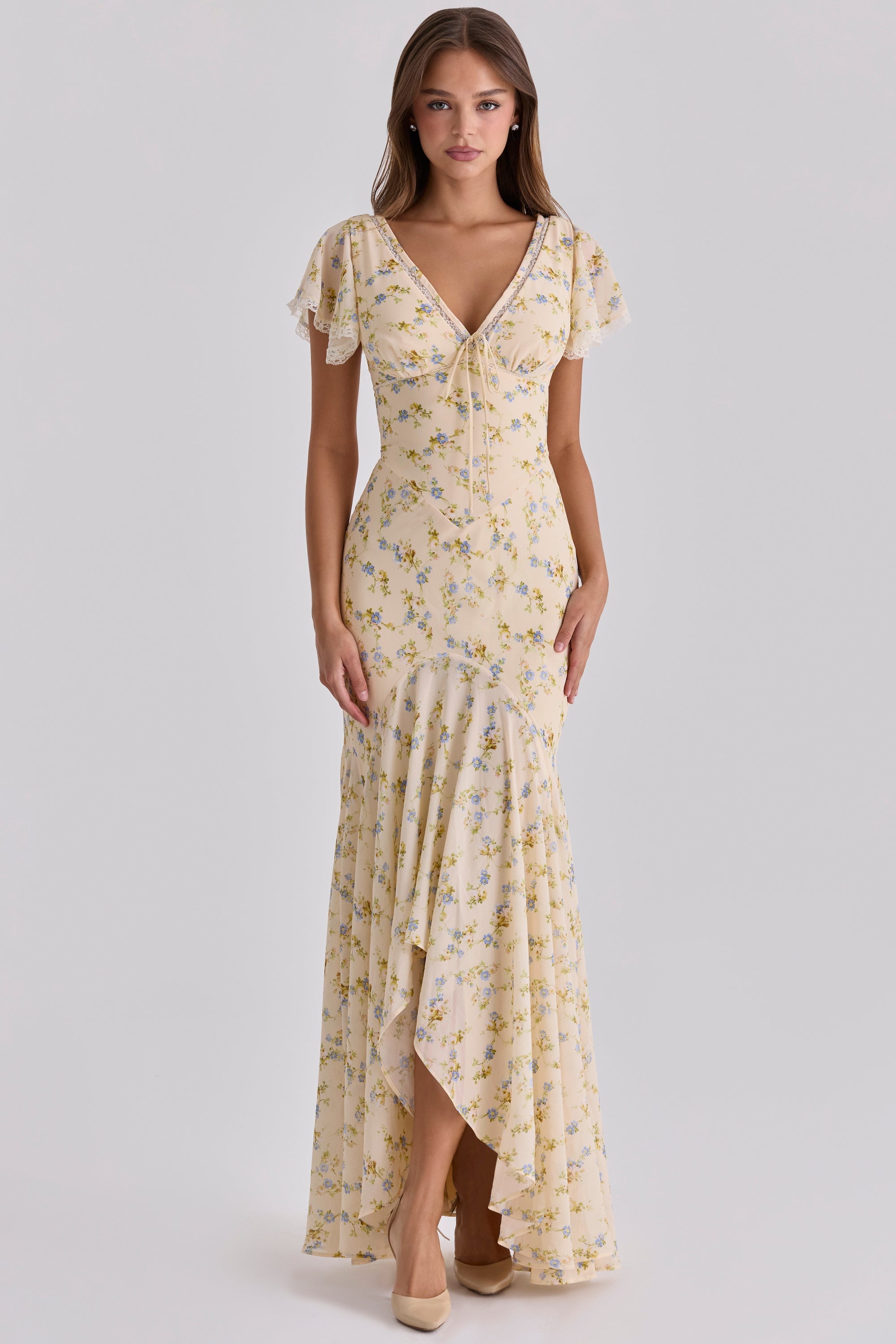 Amina | Floral Maxi Dress