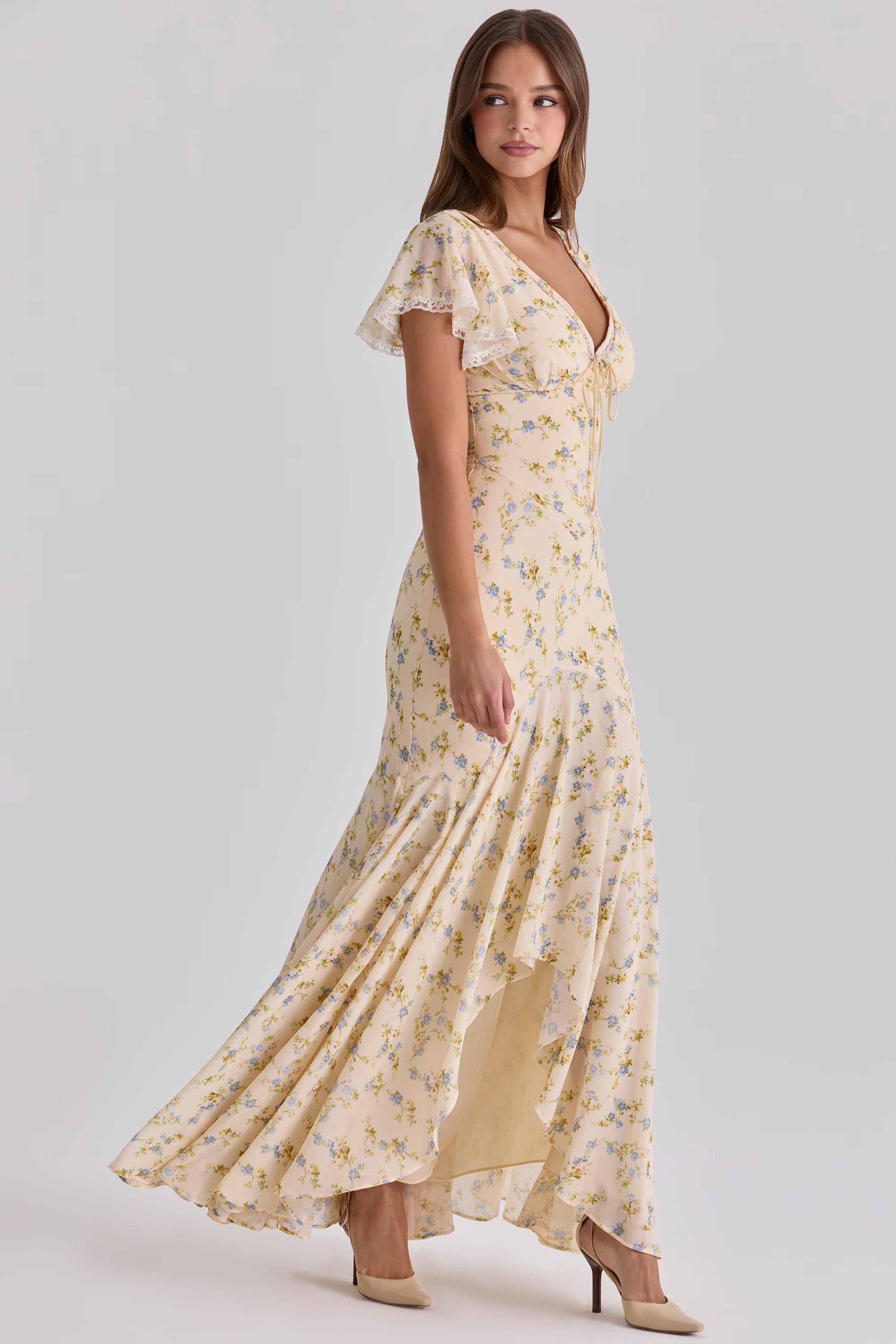 Amina | Floral Maxi Dress