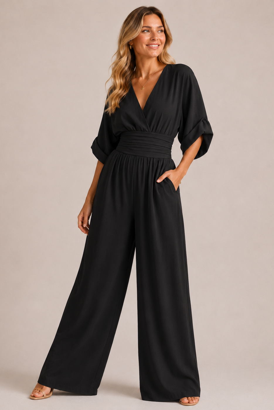 Simone Wide Leg Jumpsuit