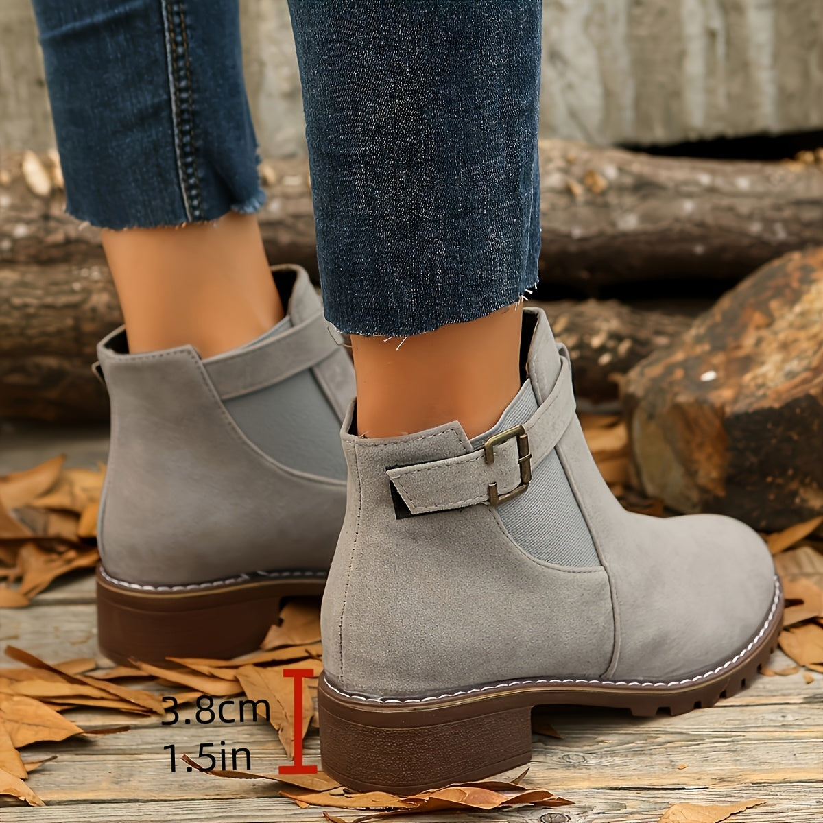 Sienna Buckle Chelsea Ankle Boots