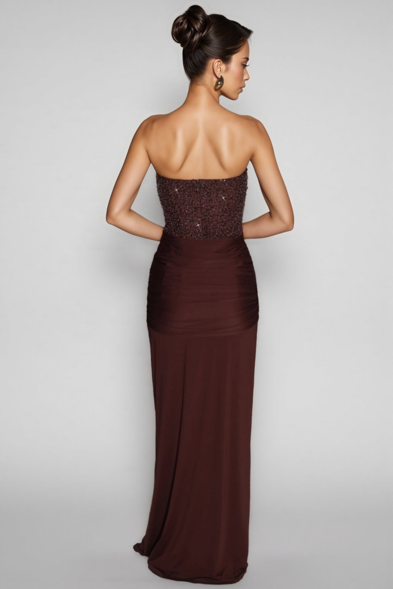 Carina Sequin Corset Maxi Dress