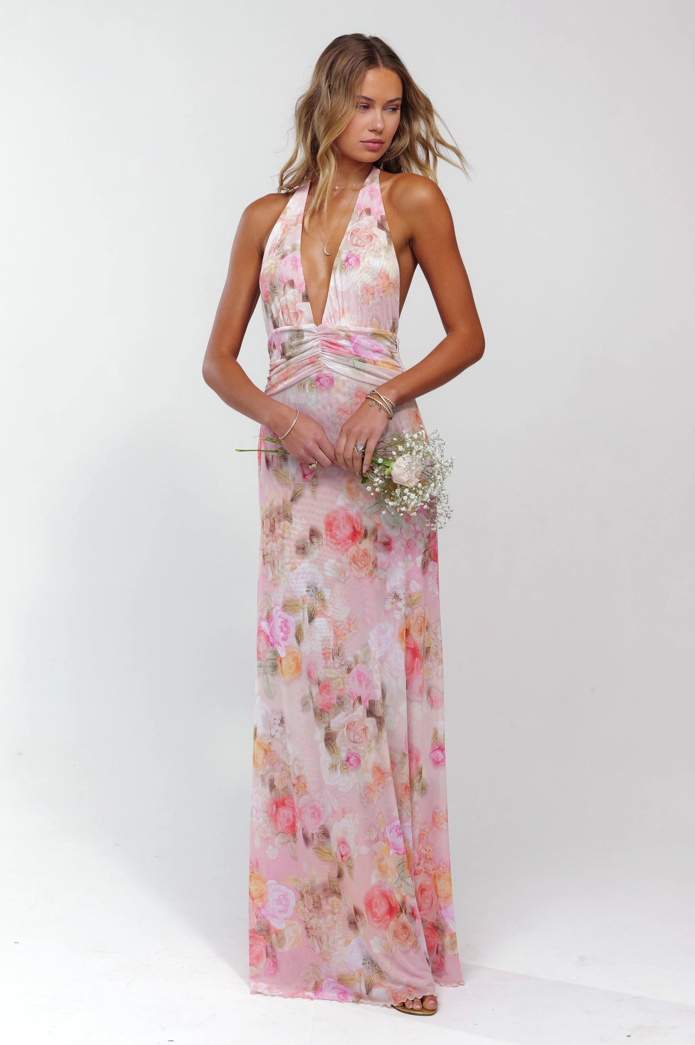 Amara | Halter Maxi Dress