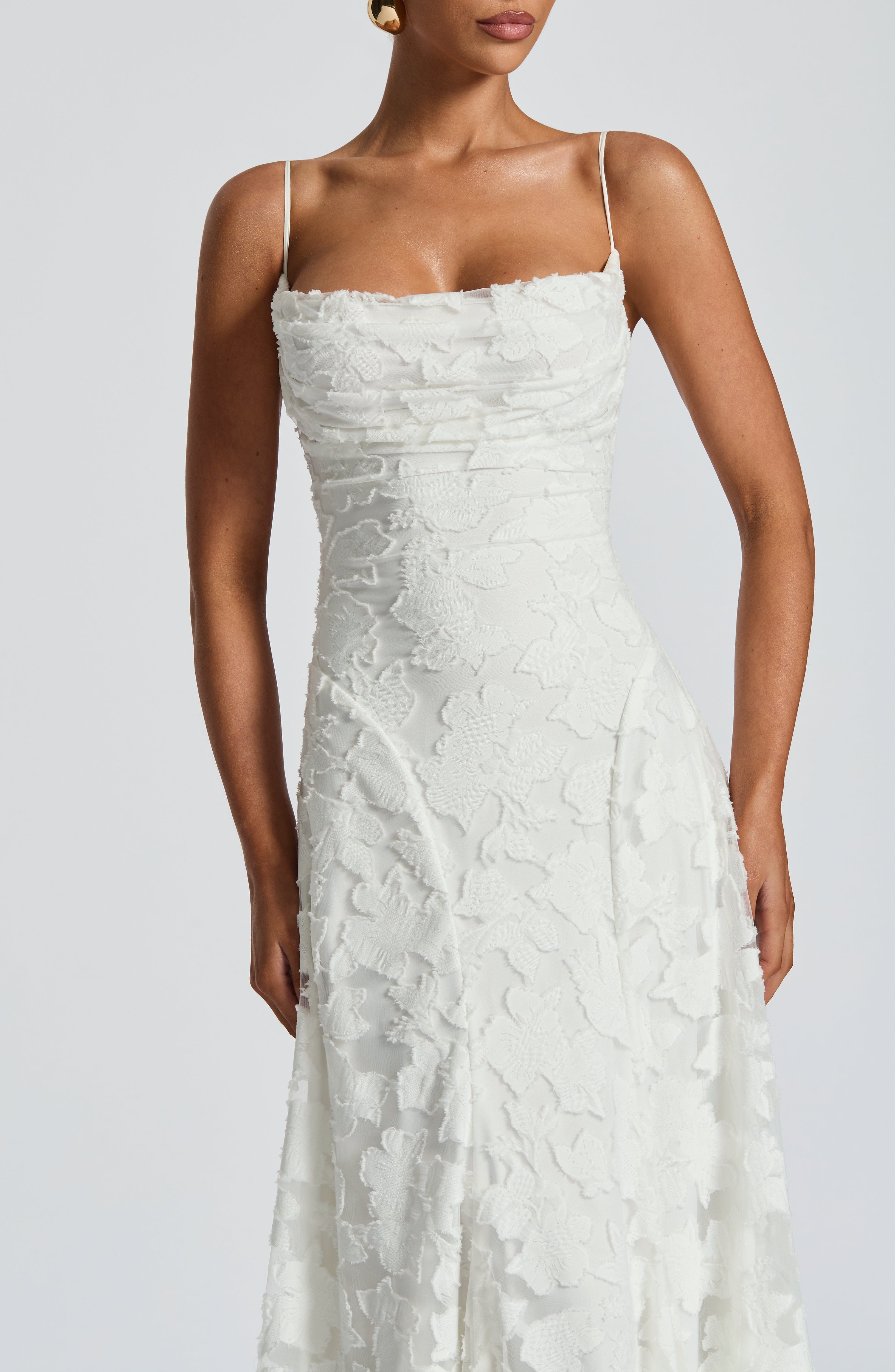 Rosalie Floral Cowl Neck Maxi Dress