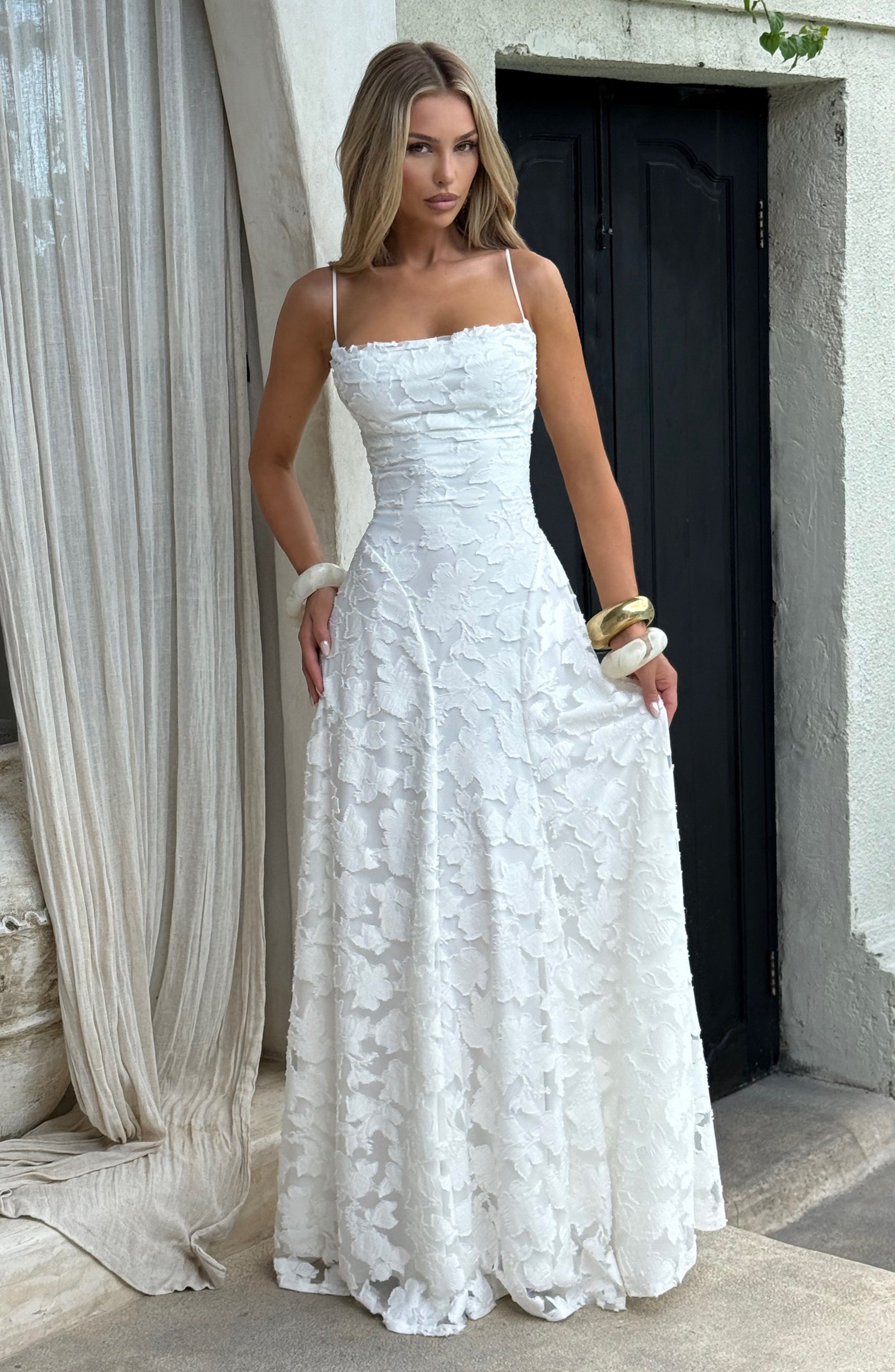 Rosalie Floral Cowl Neck Maxi Dress